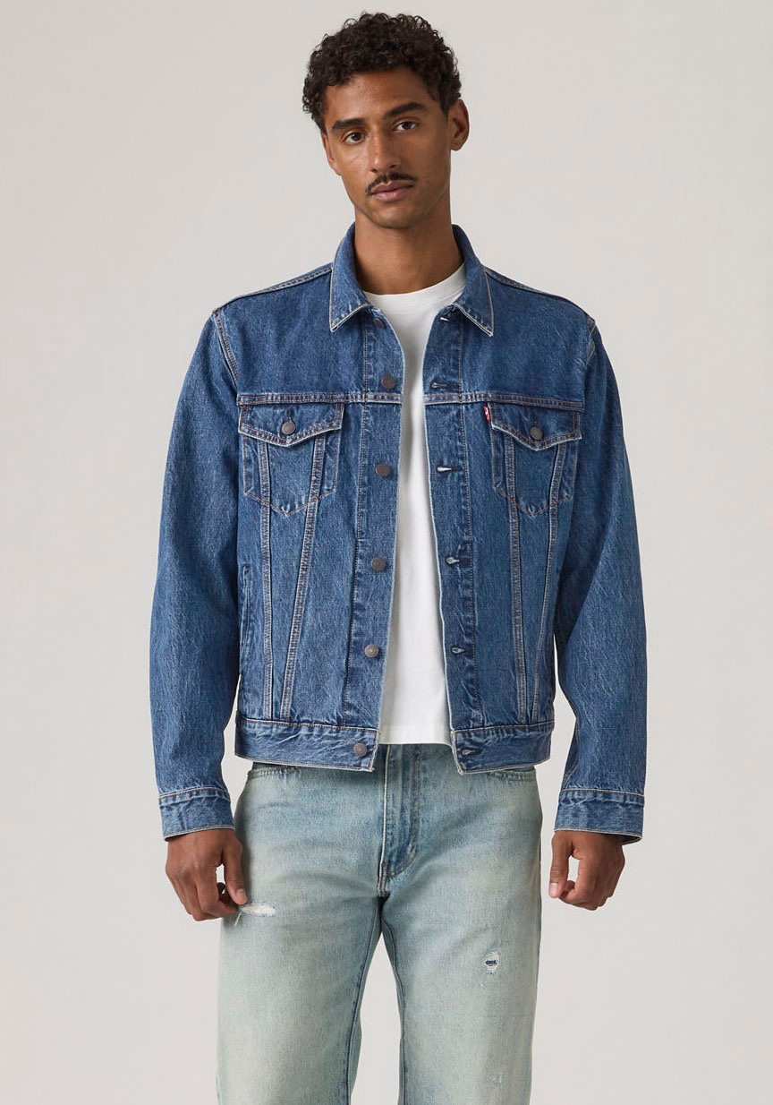 Levis "VINTAGE FIT TRUCKER JKT" ohne Kapuze mit Knopfleiste günstig online kaufen