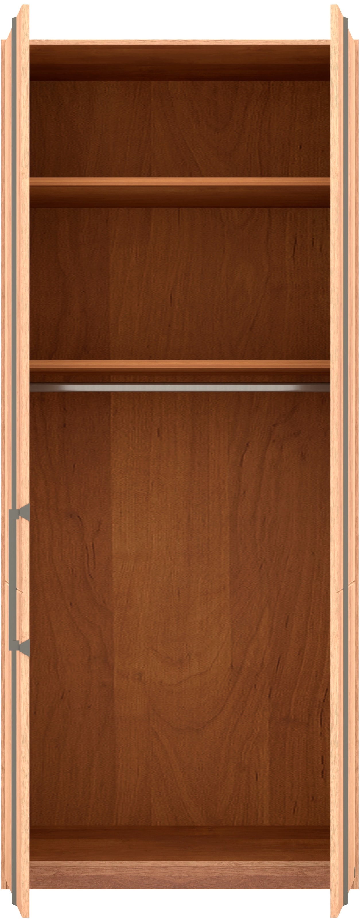 Musterring Kleiderschrank »Sorrent, Kleiderschrank, teilmassiv Eiche« mit Türdämpfern, in 5 Breiten & 2 Höhen, extra Böden, MADE IN GERMANY,  Türen in Eiche massiv mit Absetzung in Schiefer, verschiedene Maße