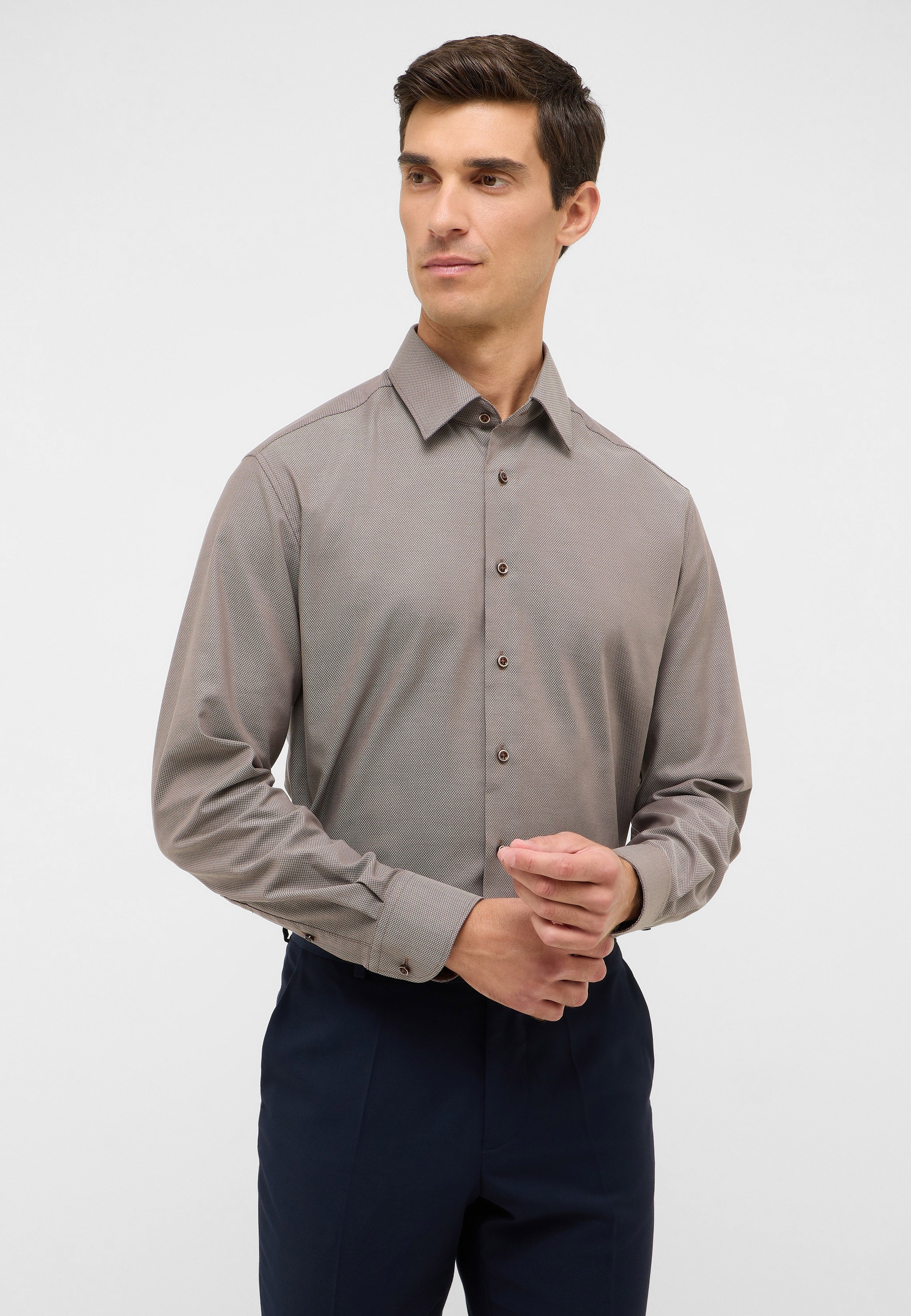 Eterna Langarmhemd "MODERN FIT", NON IRON (bügelfrei) günstig online kaufen