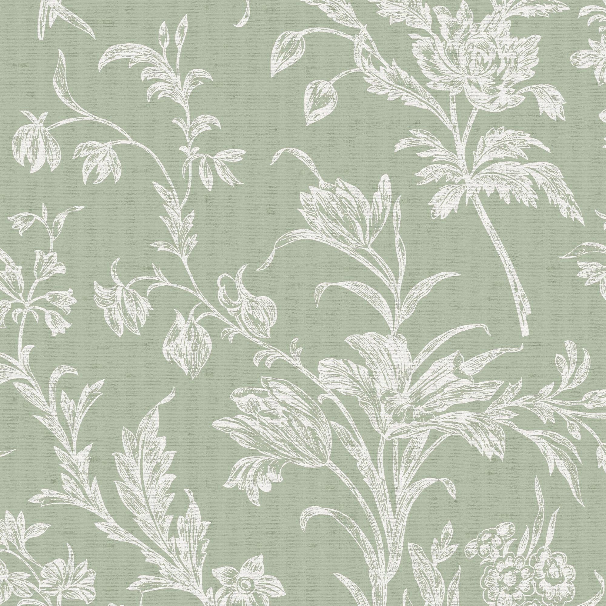 Thumbnail - LAURA ASHLEY Vliestapete "LLOYD" floral glatt Design Tapeten