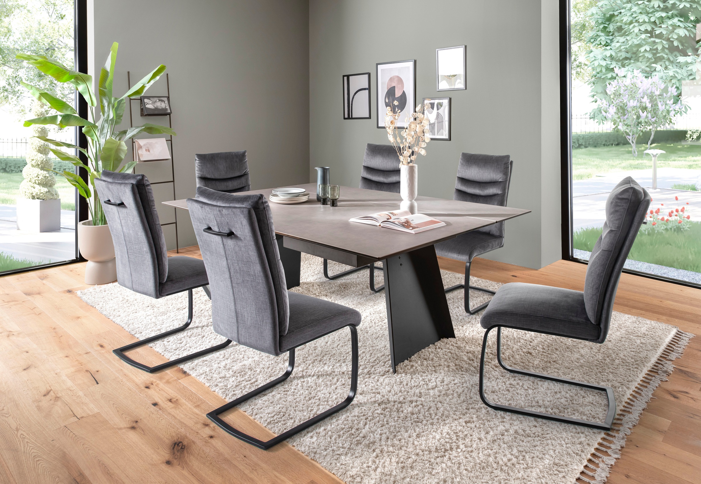 MCA furniture Freischwinger "Gibara Schwingstuhl 2er Set", (Set), 2 St., Ve günstig online kaufen