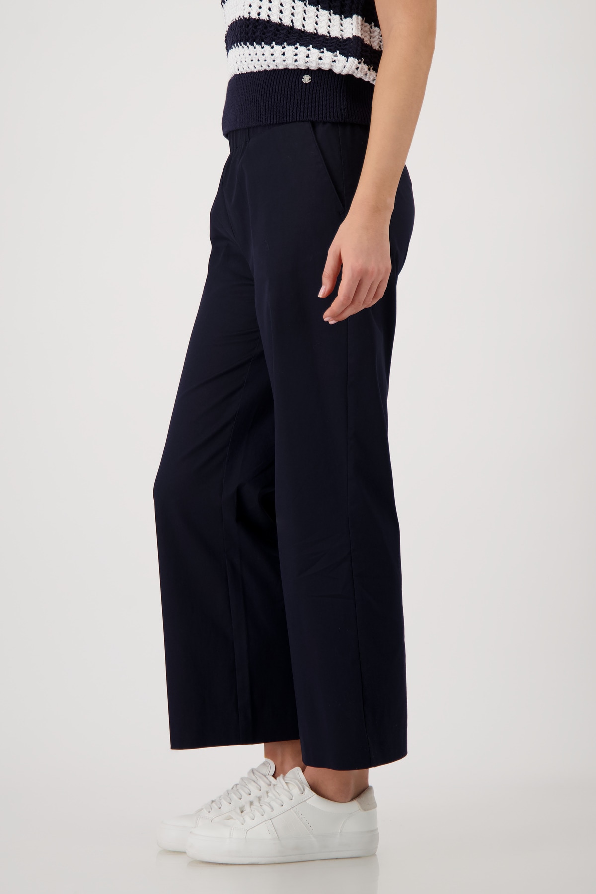 Monari Culotte »Hose Sarah s Basic Cotton«  Regular fit mit elastischem Bund
