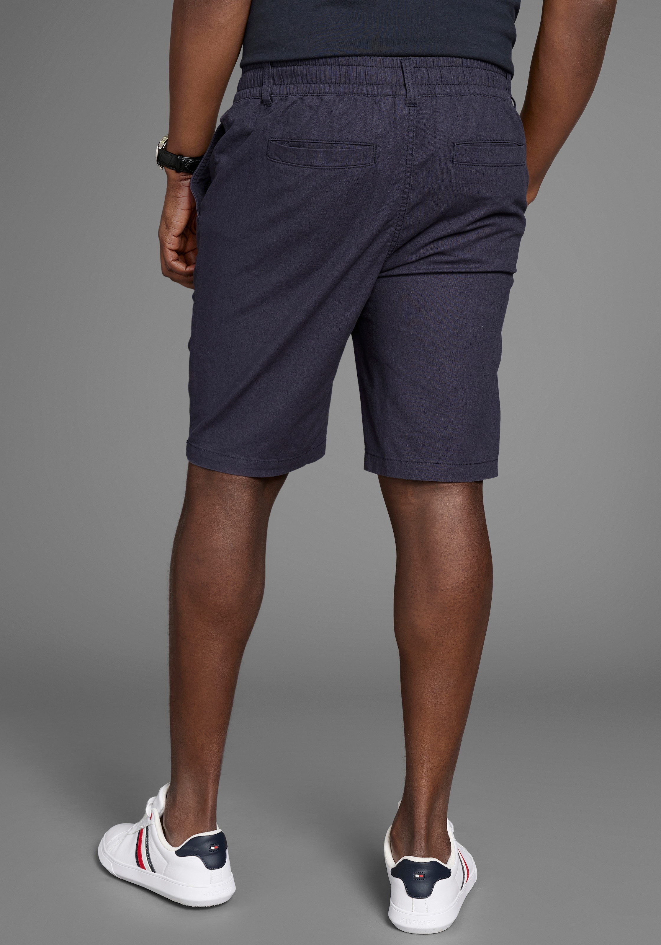 DELMAO Bermudas »aus Leinen«, Lässige Bermudas