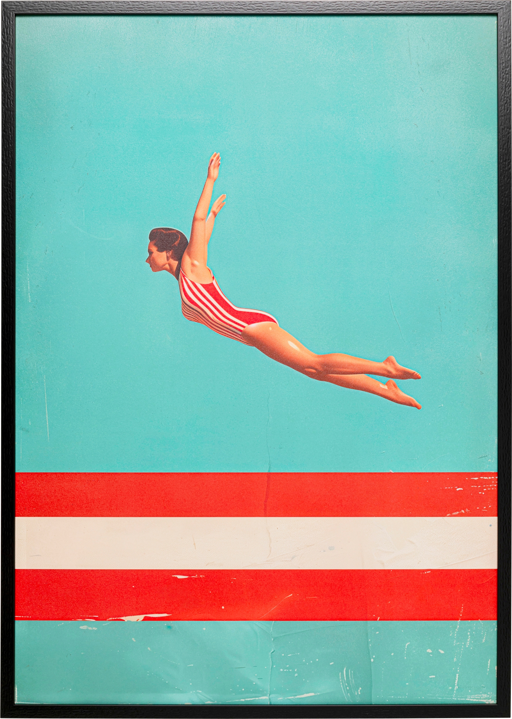 Kare Design Bild mit Rahmen "Gerahmtes Bild Jumping Girl 103x73cm" 1, verschiedene Motive