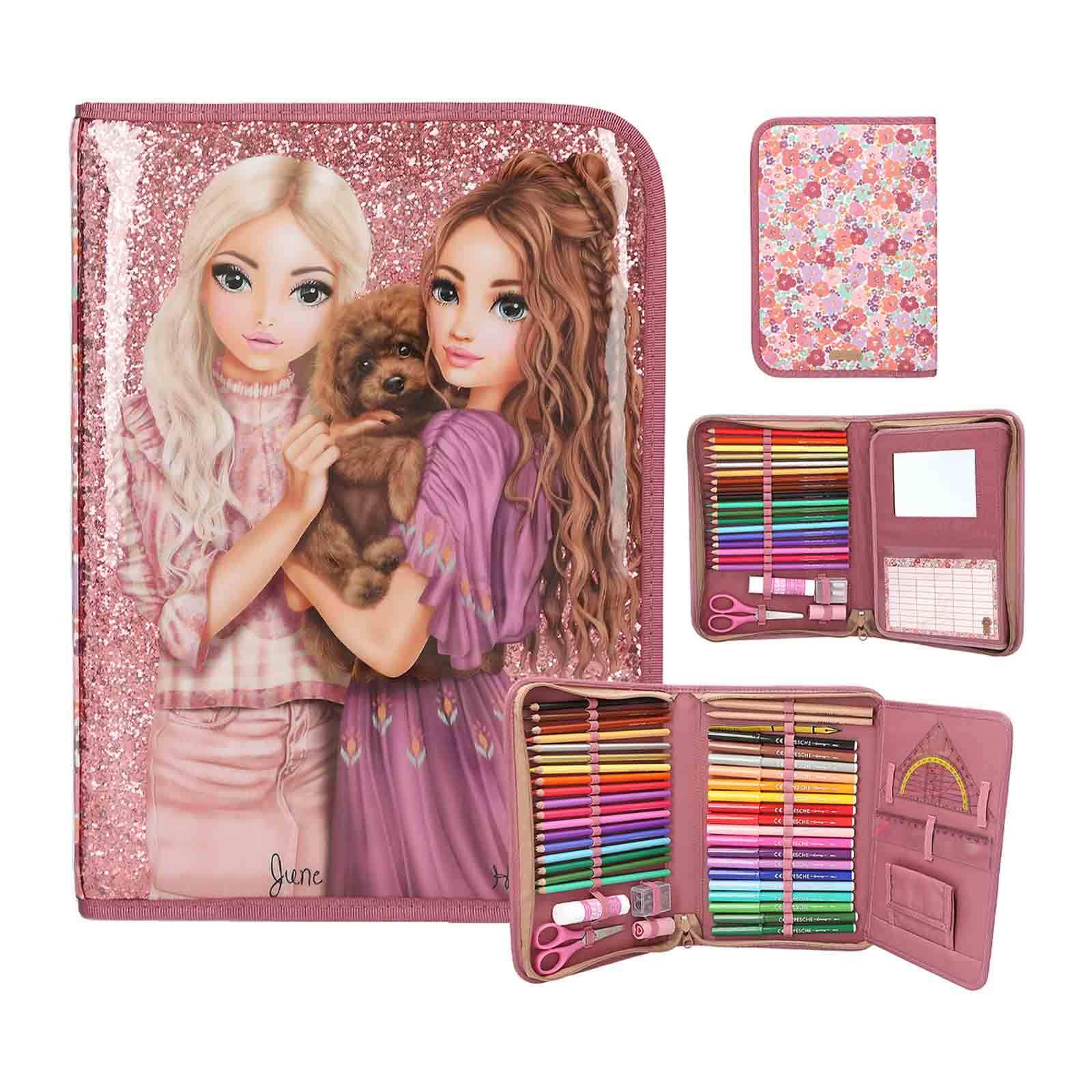 Depesche Buntstift »Große Federtasche TOPModel 4,5 x 20 x 28 cm bunt«