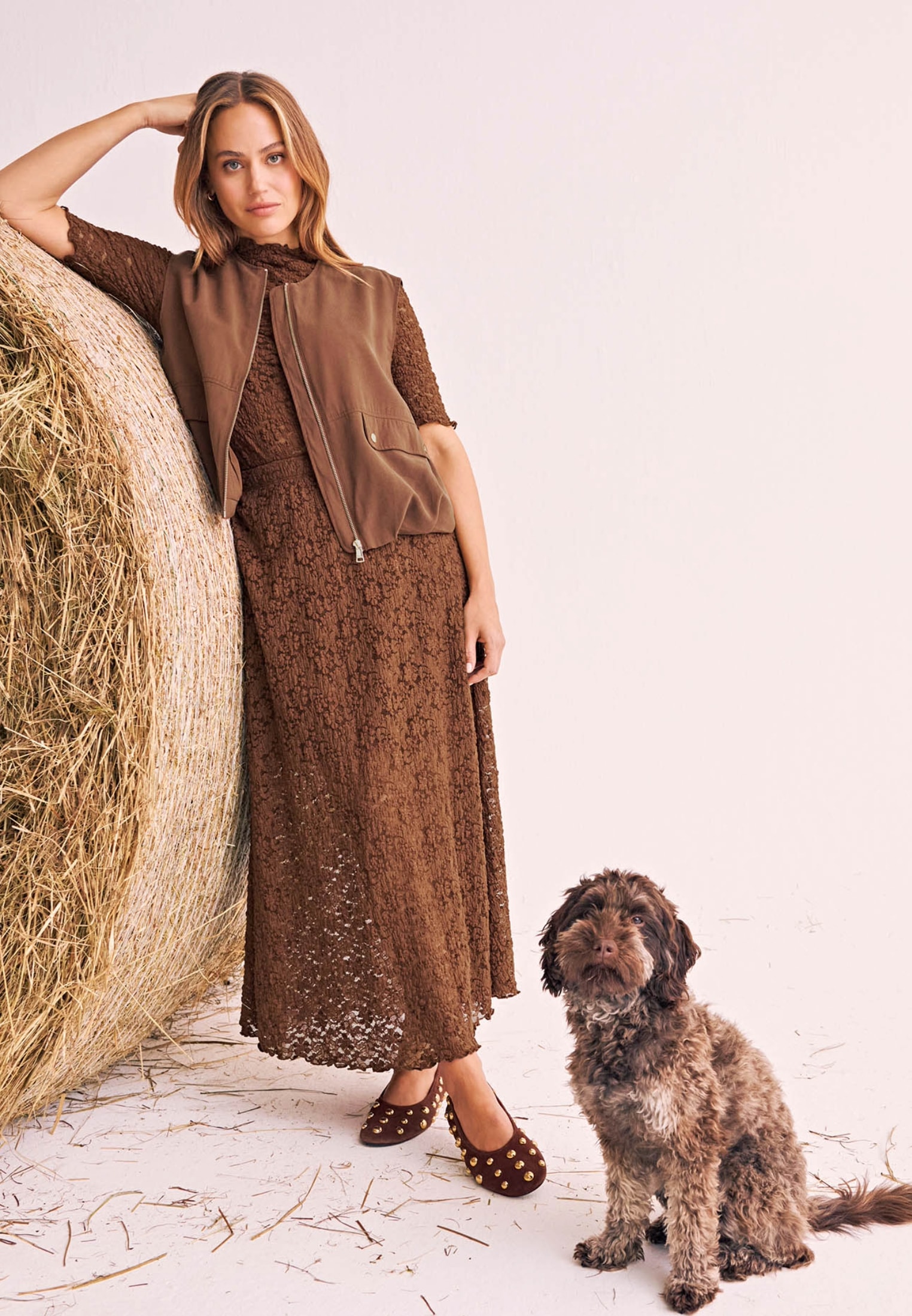 Zero Midirock »zero Damen Maxirock aus Spitze«, Plain/ohne Details
