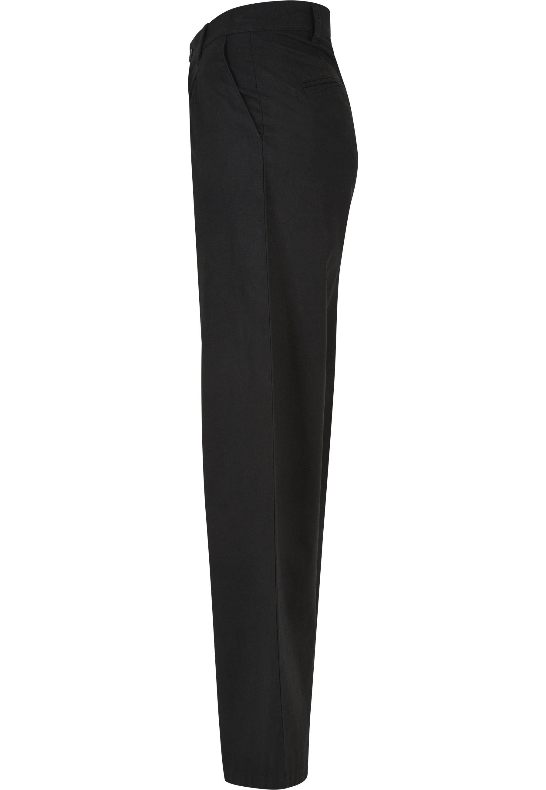 URBAN CLASSICS Stoffhose »Urban Classics Damen Ladies High Linen Mixed Wide Leg Pants«
