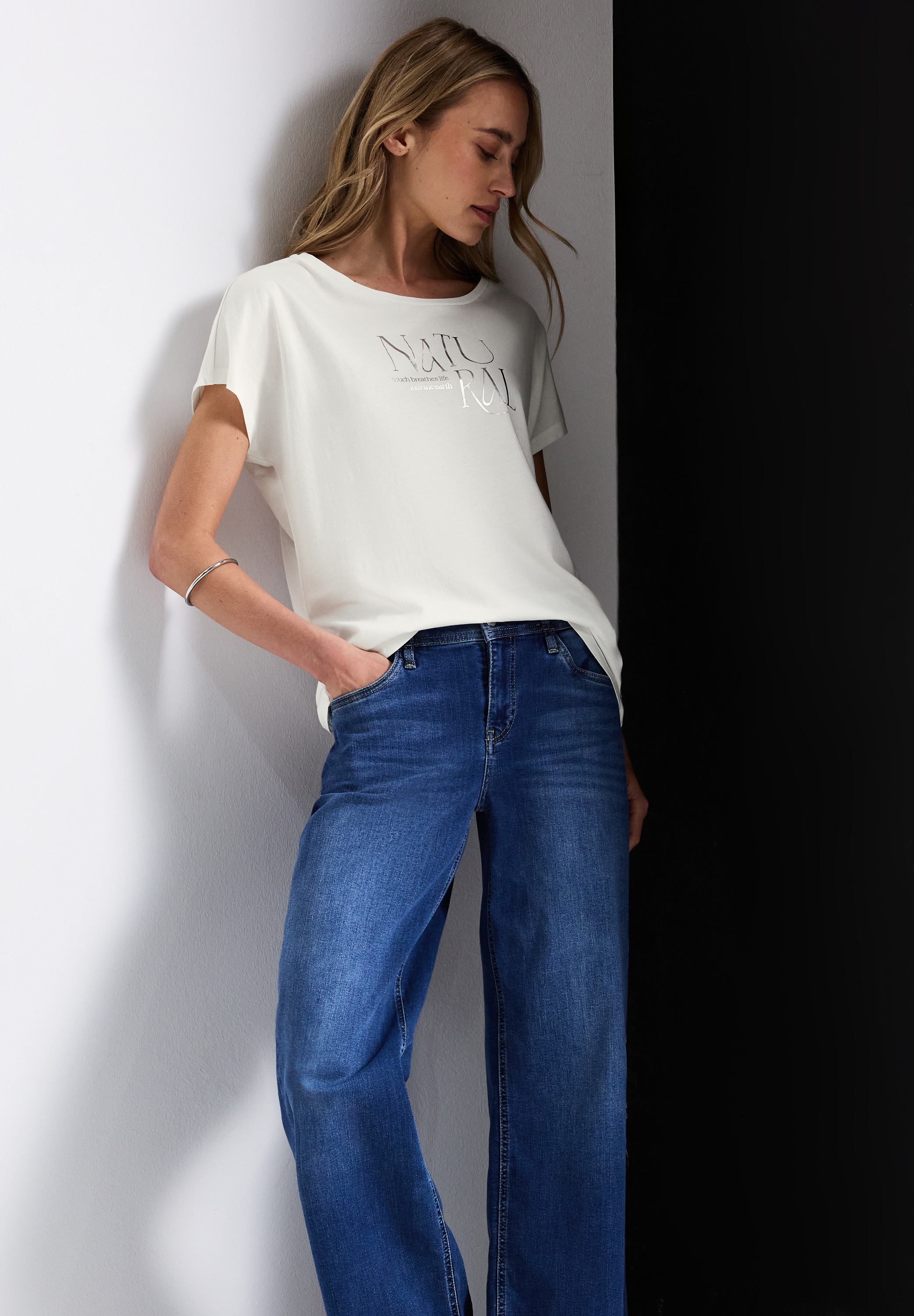 STREET ONE Shirttop, mit Schriftzug