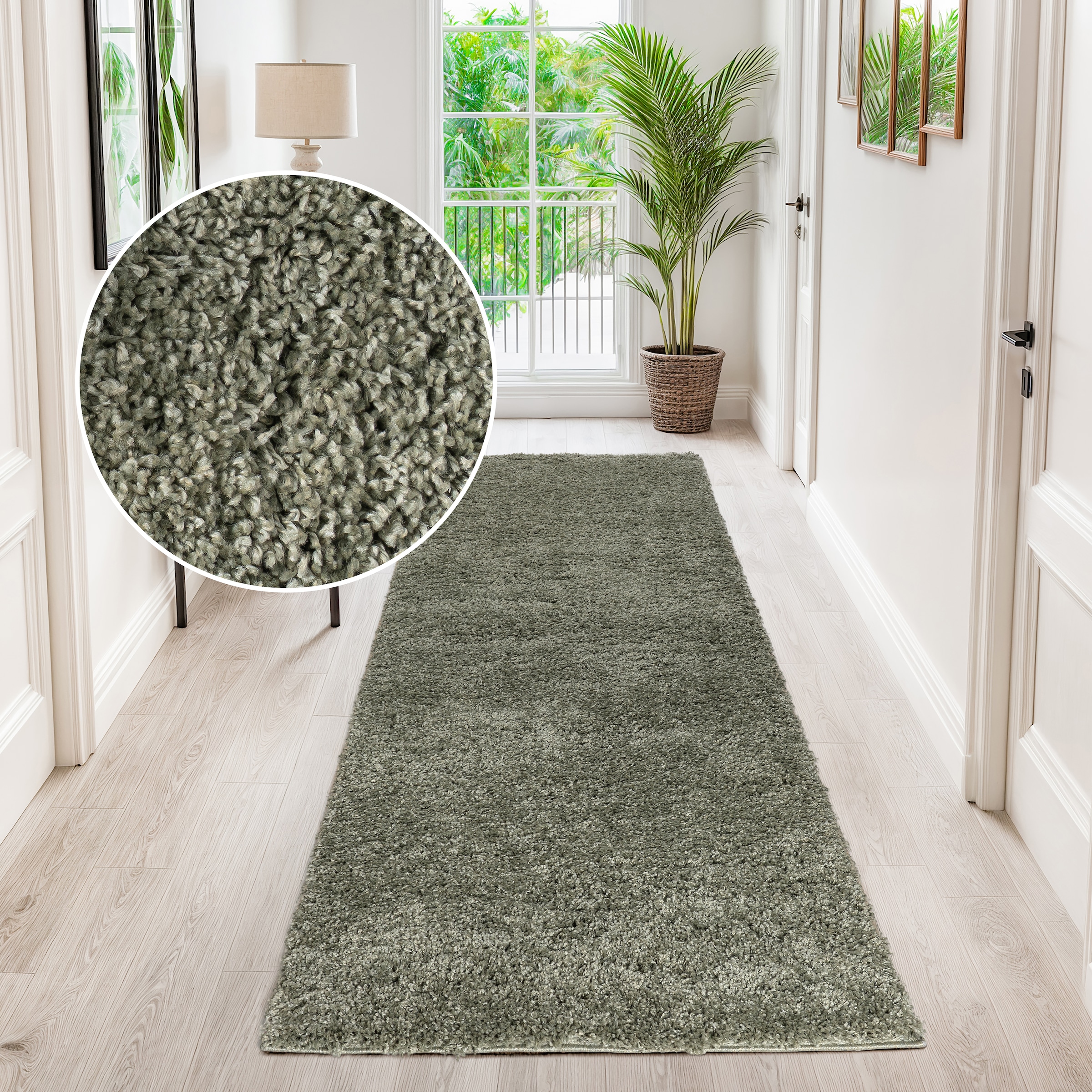 OTTO home Hochflor-Teppich "Viva Shaggy, in Standard- und Premium-Qualität, 30 mm oder 45 mm Höhe" rechteckig 45 mm Höhe Uni Farben, einfarbig, weich, kuschelig, Läufer, Kundenliebling