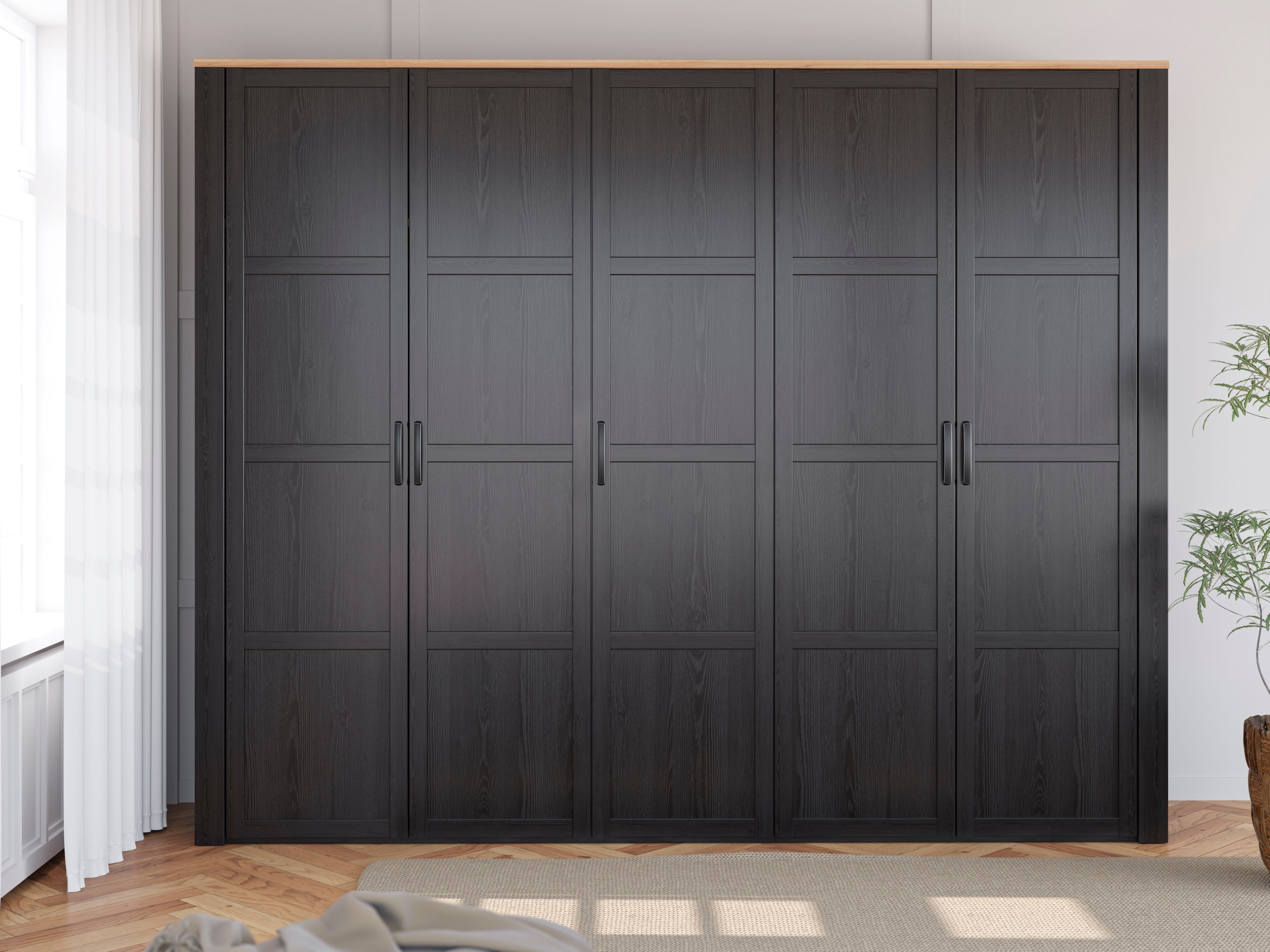 FORTE Kleiderschrank »Bohol« Höhe 214 cm, 5türig , SoftClose