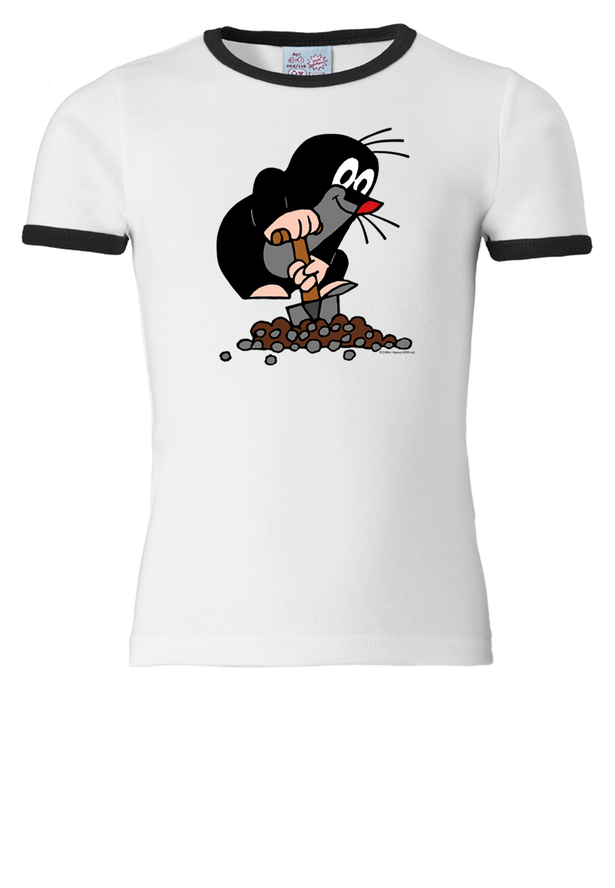 LOGOSHIRT T-Shirt »Der kleine Maulwurf«, mit coolem Print
