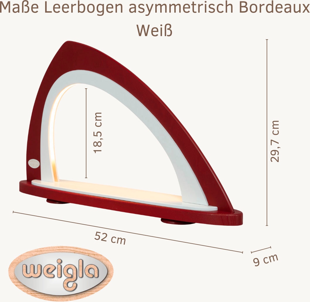Weigla LED Schwibbogen »Weihnachtsdeko«, Leerbogen zum Selbstbestücken, asymmetrisch