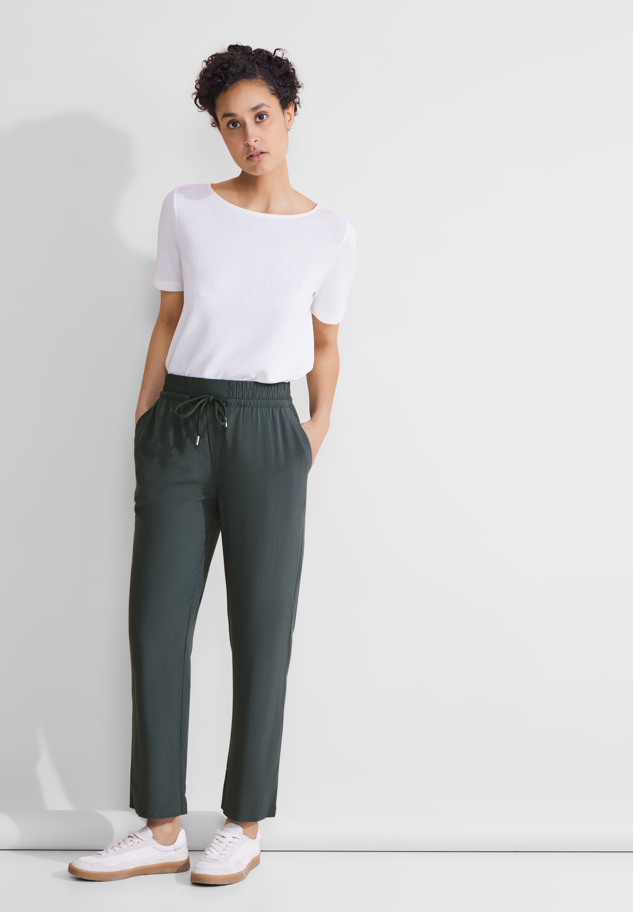 STREET ONE Röhrenhose, Middle Waist