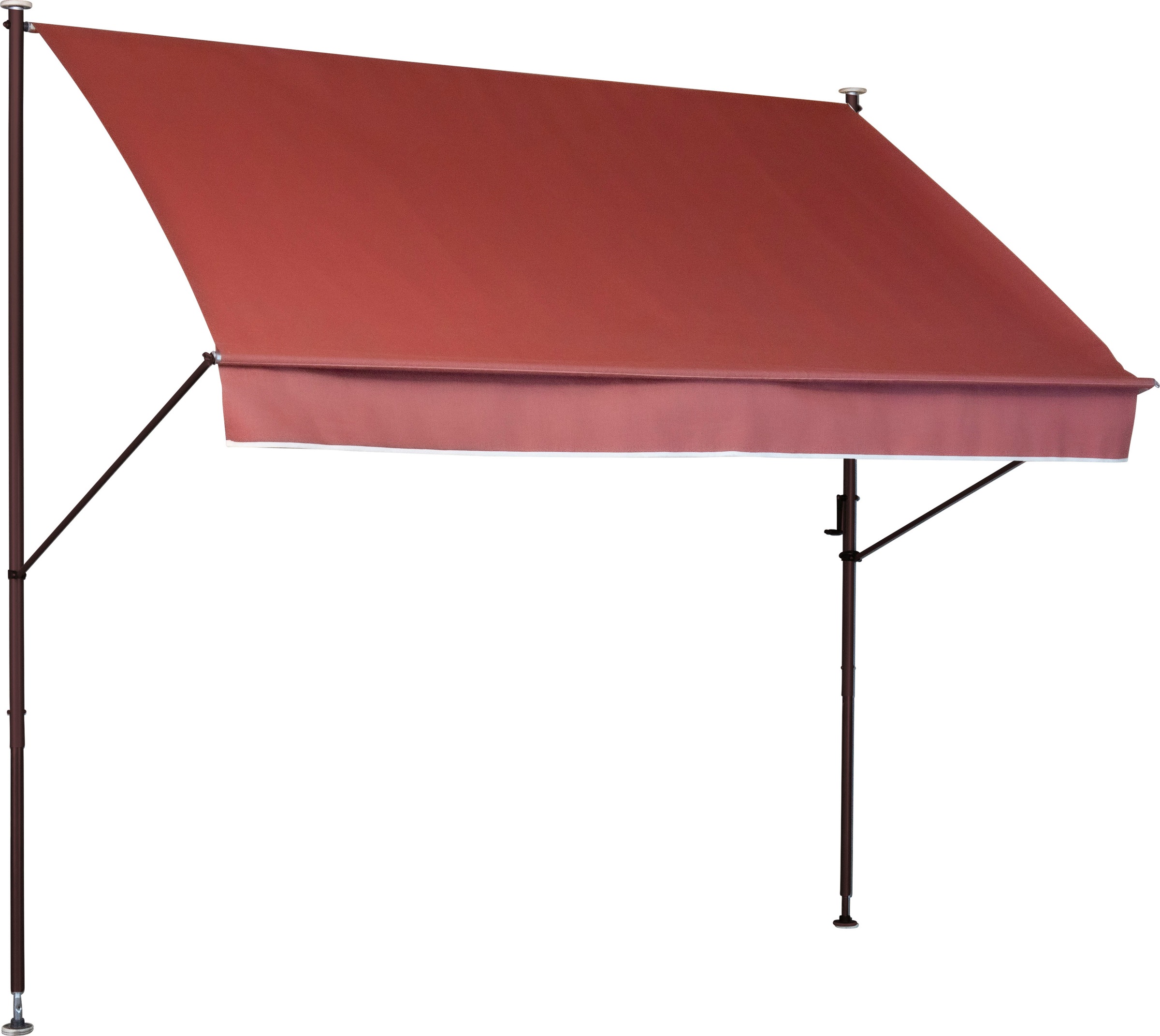 Klemmmarkise "Style", orange (terracotta), B:350cm H:225cm, Polyacryl, ANGERER FREIZEITMÖBEL, Markisen, Montage ohne Bohren und Dübeln