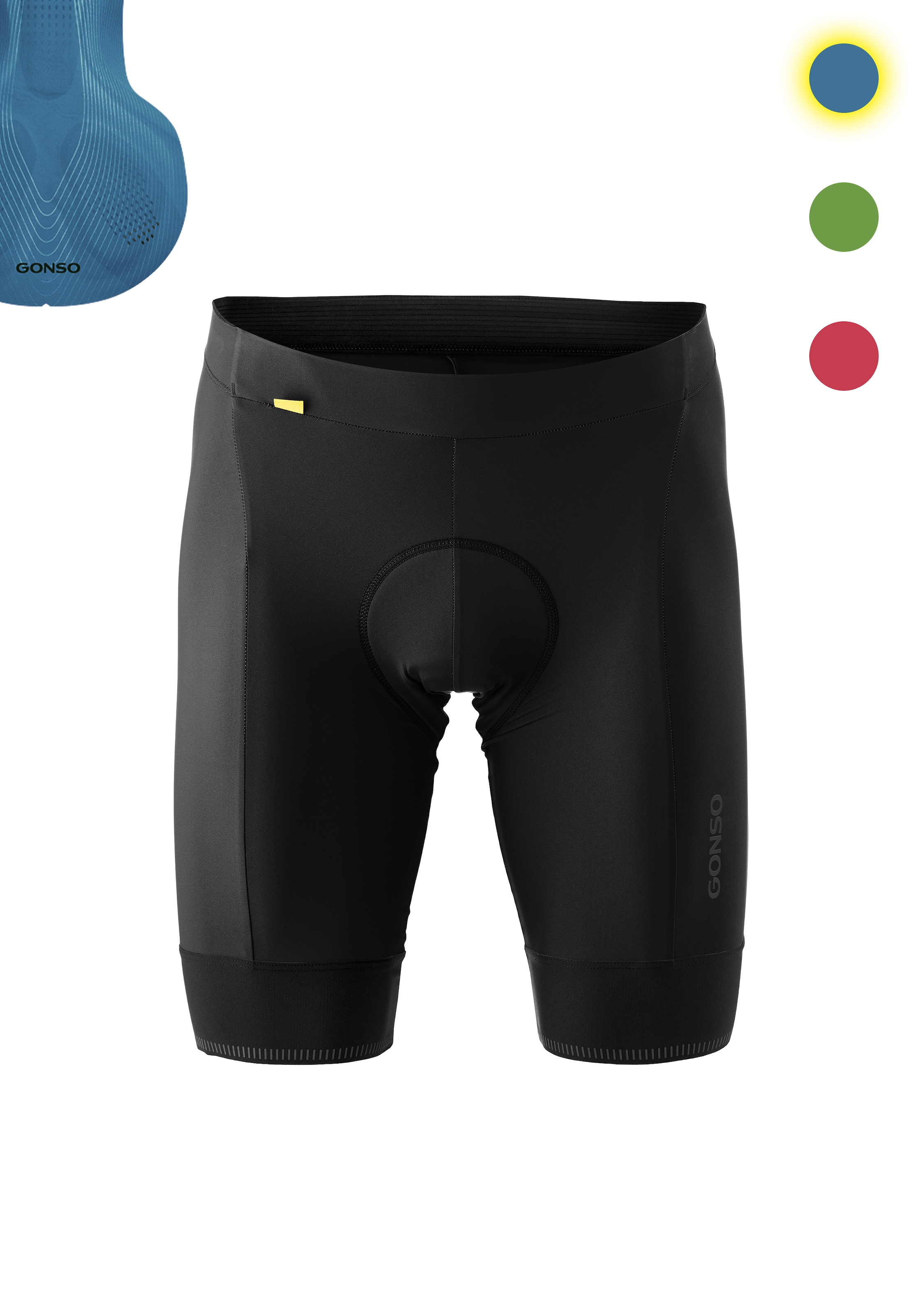 Gonso "SITIVO M" Herren Radhose, Radlerhose mit speziellem Sitzpolster, Tight Fit