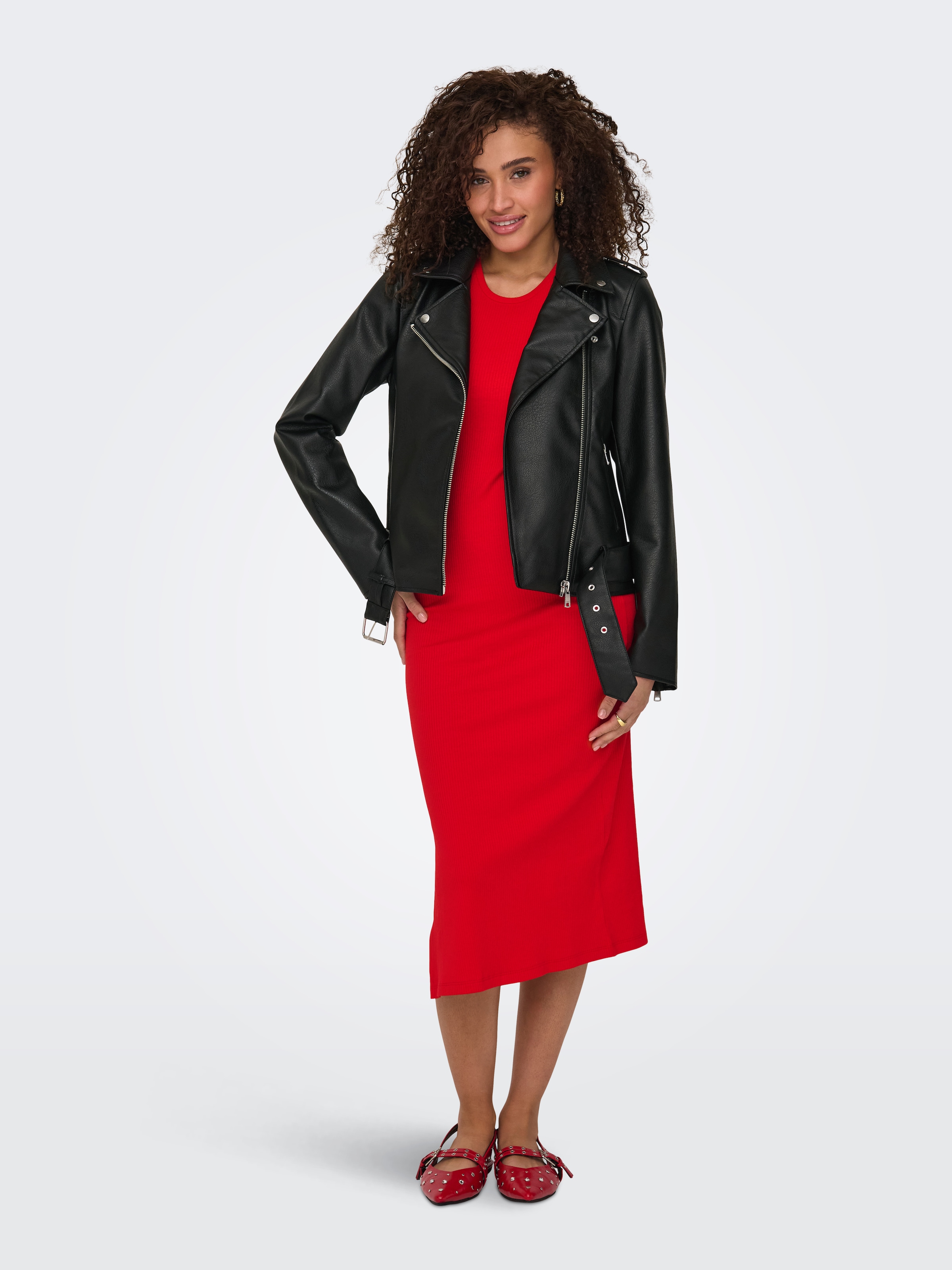 ONLY Lederimitatjacke »ONLMILLE FAUX LEATHER BIKER JACKET OTW«