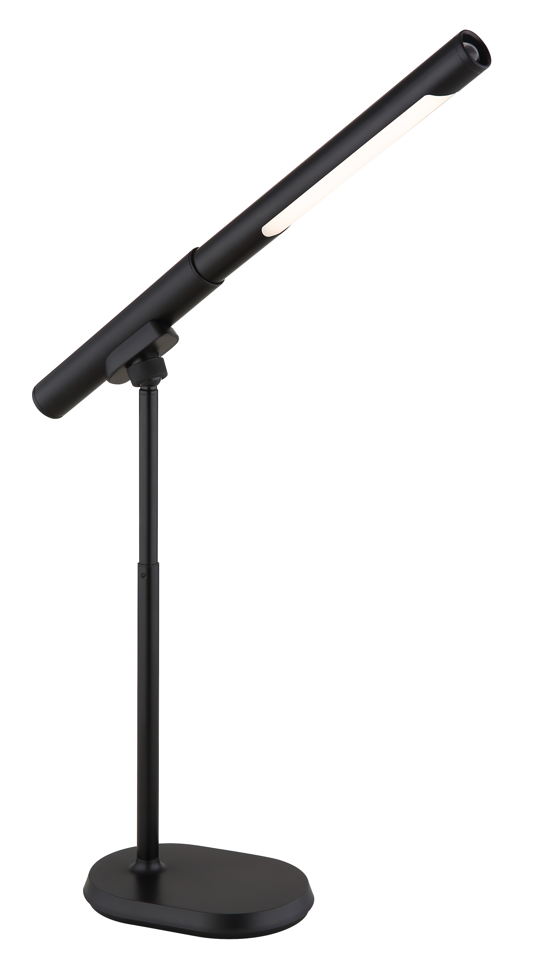 GLOBO LIGHTING LED Tischleuchte »MILAN«, Leuchtmittel LED-Modul | LED fest integriert, Tischlampe/Arbeitszimmer/Bürotischleuchte/Taschenlampe/schwarz