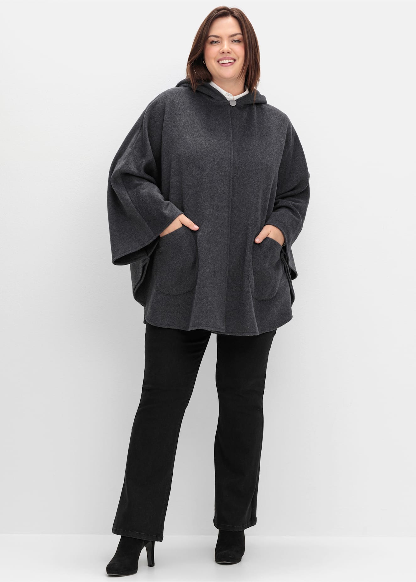 Sheego Cape mit Kapuze günstig online kaufen