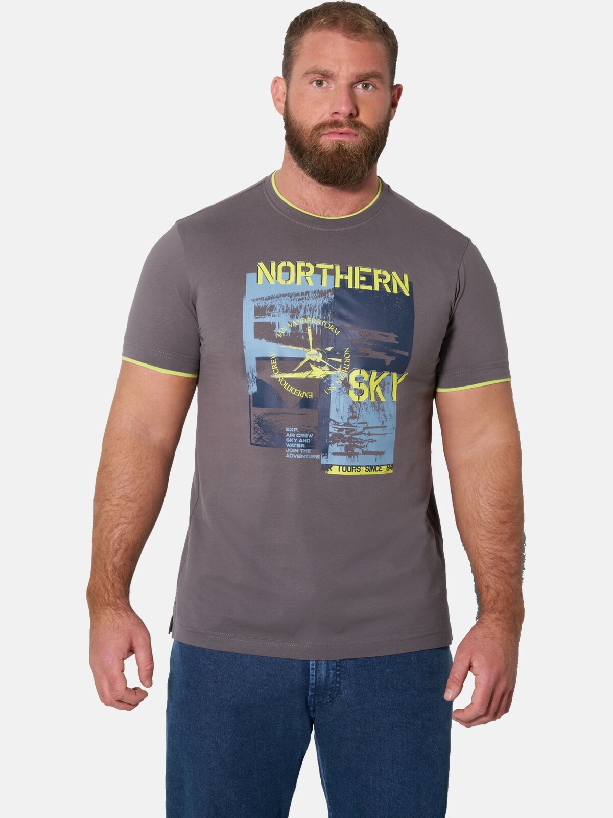 Jan Vanderstorm T-Shirt "T-Shirt HENTUR"