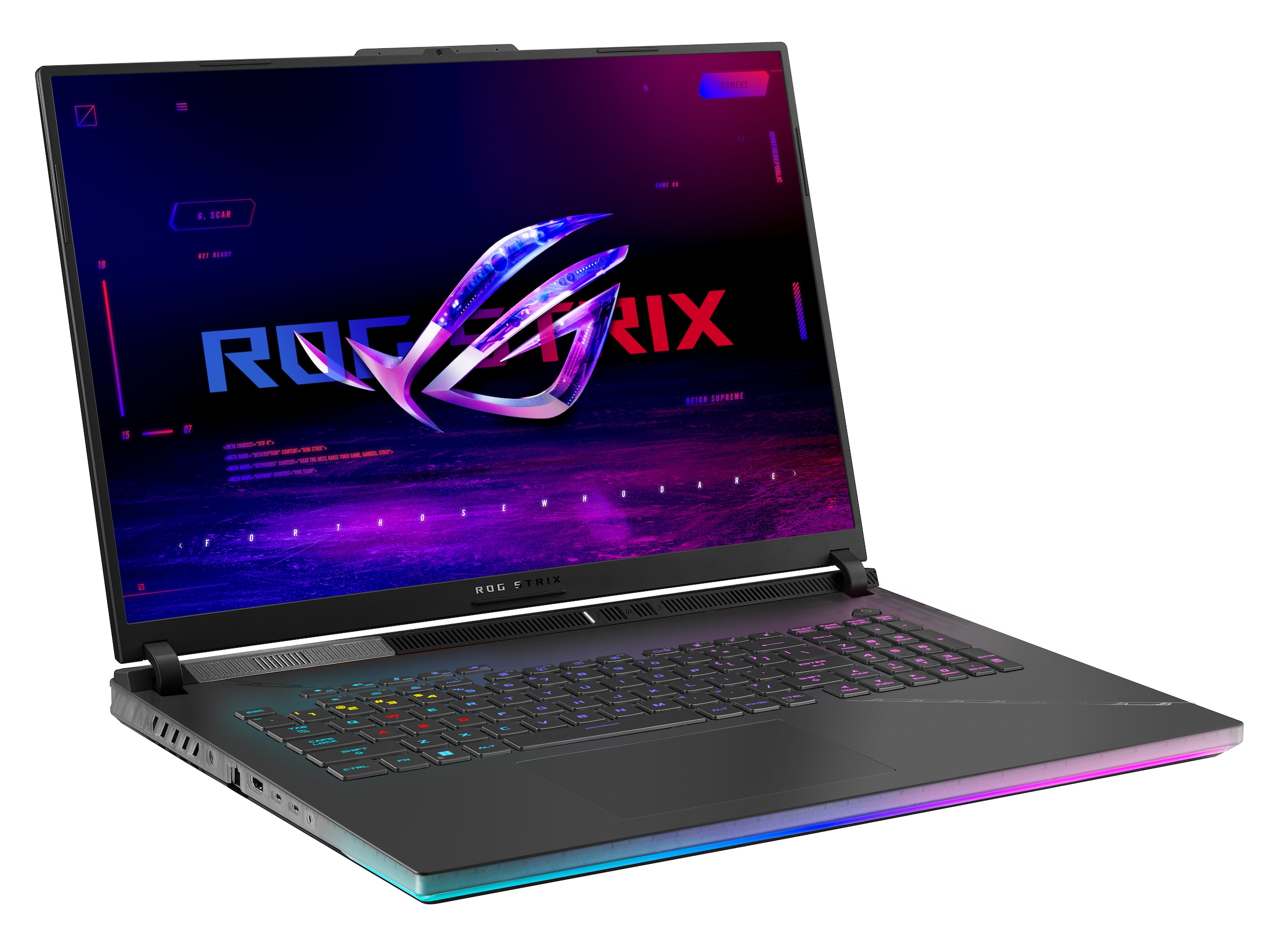 Asus Notebook »ROG Strix Scar18 G834JYR-R6130X 18" i9-14900HX/64GB/2x W11P«, 45,7 cm, / 18 Zoll, Intel, Core i9