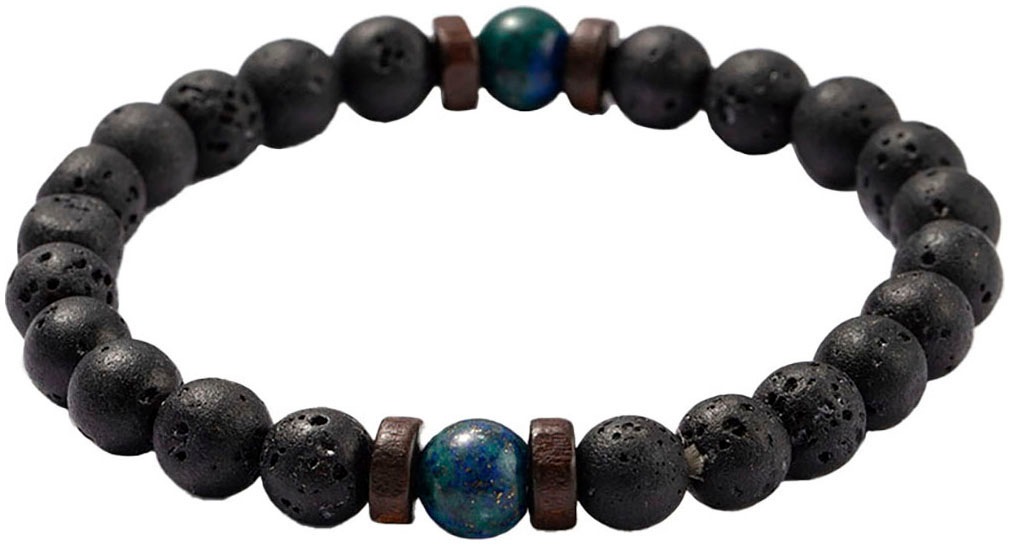 Firetti Armband Set »Schmuck Geschenk Armschmuck Armkette Edelstein Perlen, Onesize«, (Set, 3 tlg.), Made in Germany - mit Glasstein, Hämatit
