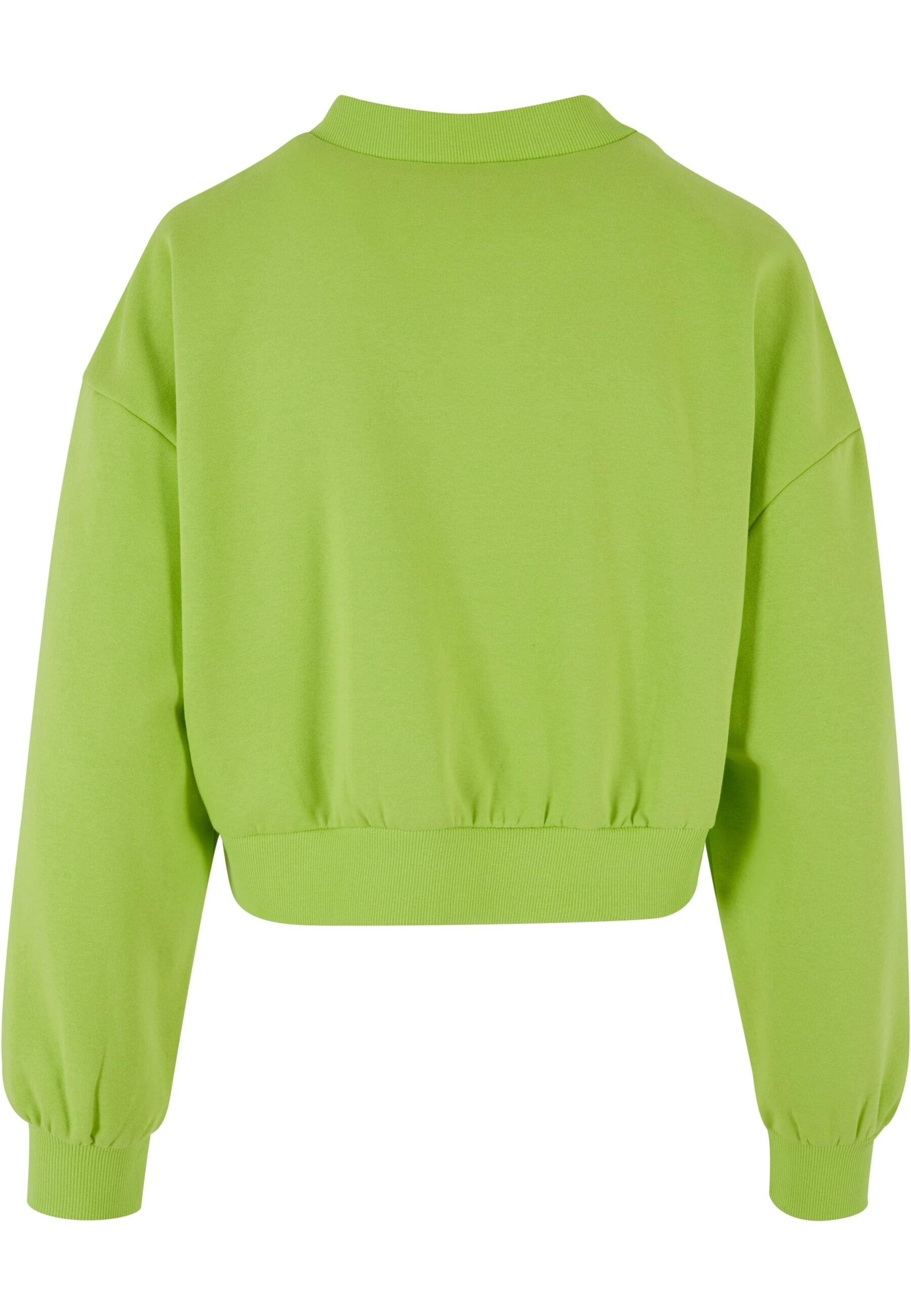 URBAN CLASSICS Rundhalsshirt "Urban Classics Damen Ladies Cropped V-Neck", günstig online kaufen