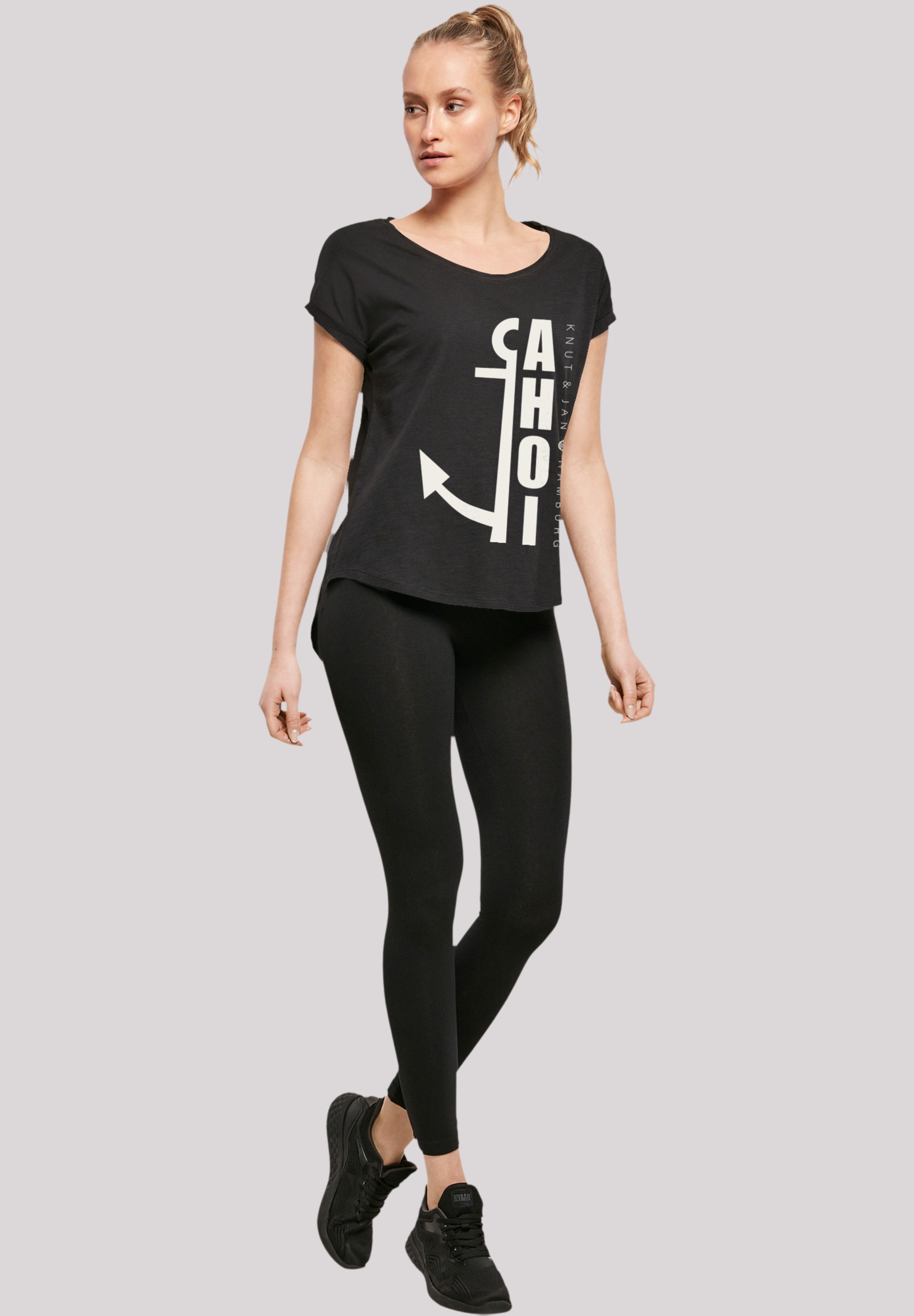 F4NT4STIC T-Shirt »Ahoi Anker Knut & Jan Hamburg«, Print