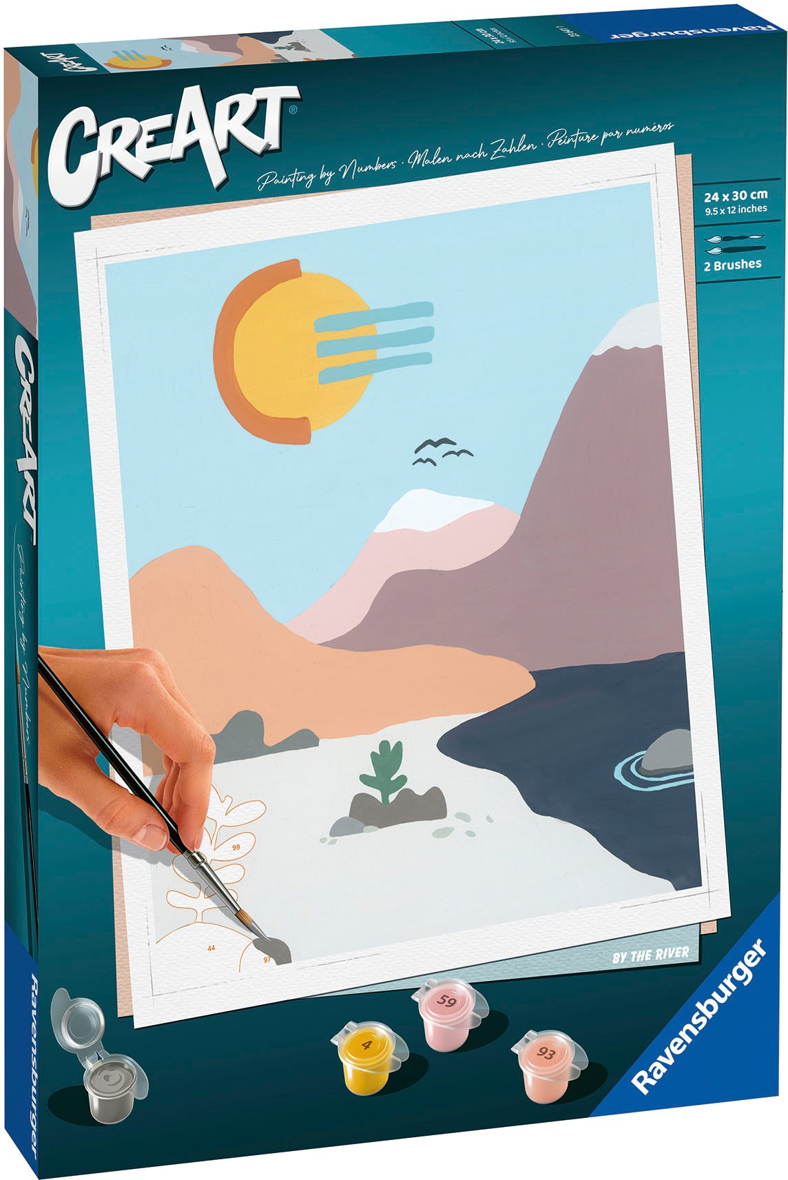 Ravensburger Malen nach Zahlen »CreArt, By the River«, Made in Europe