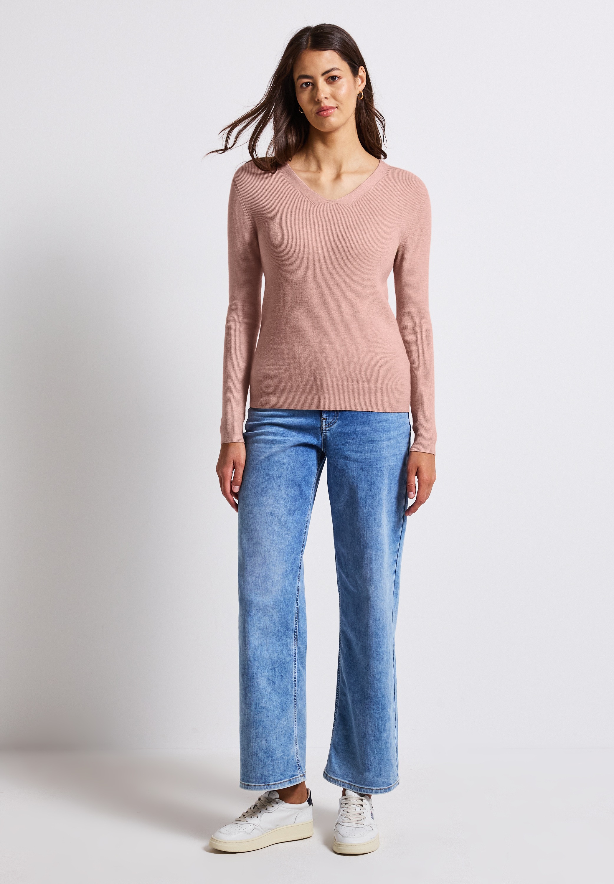 STREET ONE Strickpullover, aus softem Materialmix