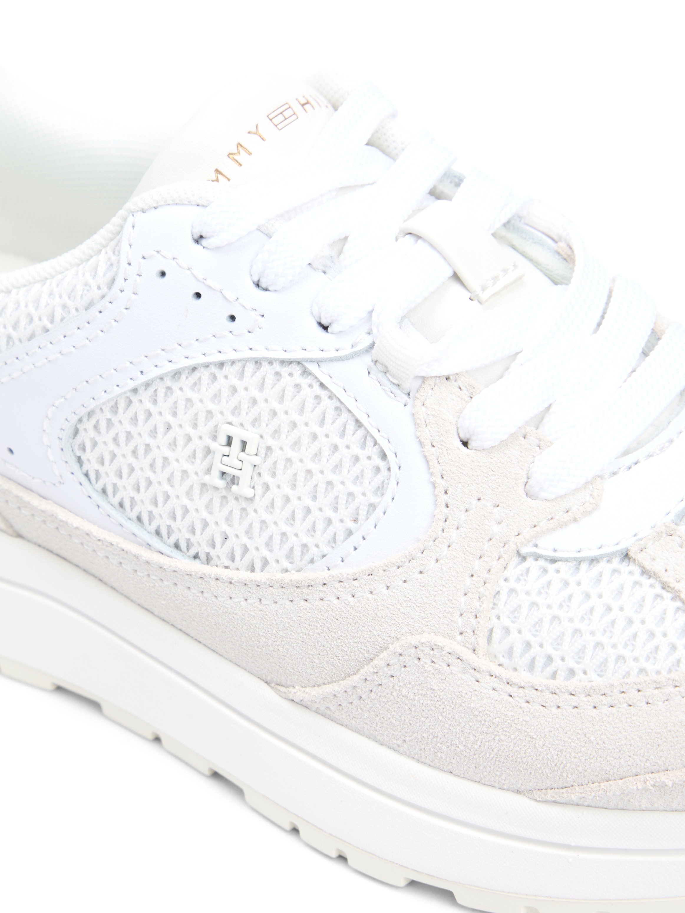 Tommy Hilfiger Plateausneaker "TH MIX MATERIAL RUNNER" Freizeitschuh, Schnü günstig online kaufen