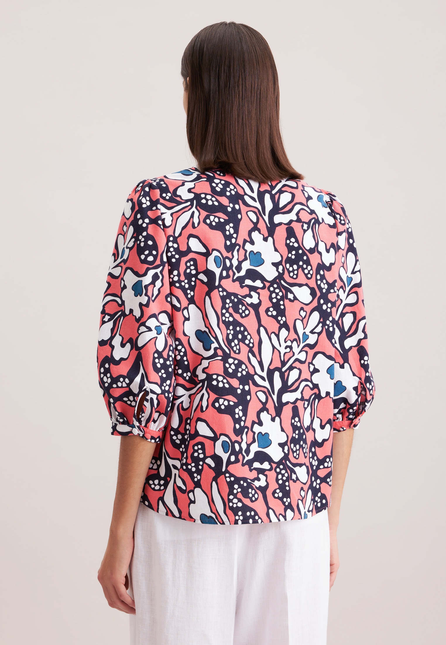 seidensticker Klassische Bluse »Schwarze Rose«, Tunika Druck