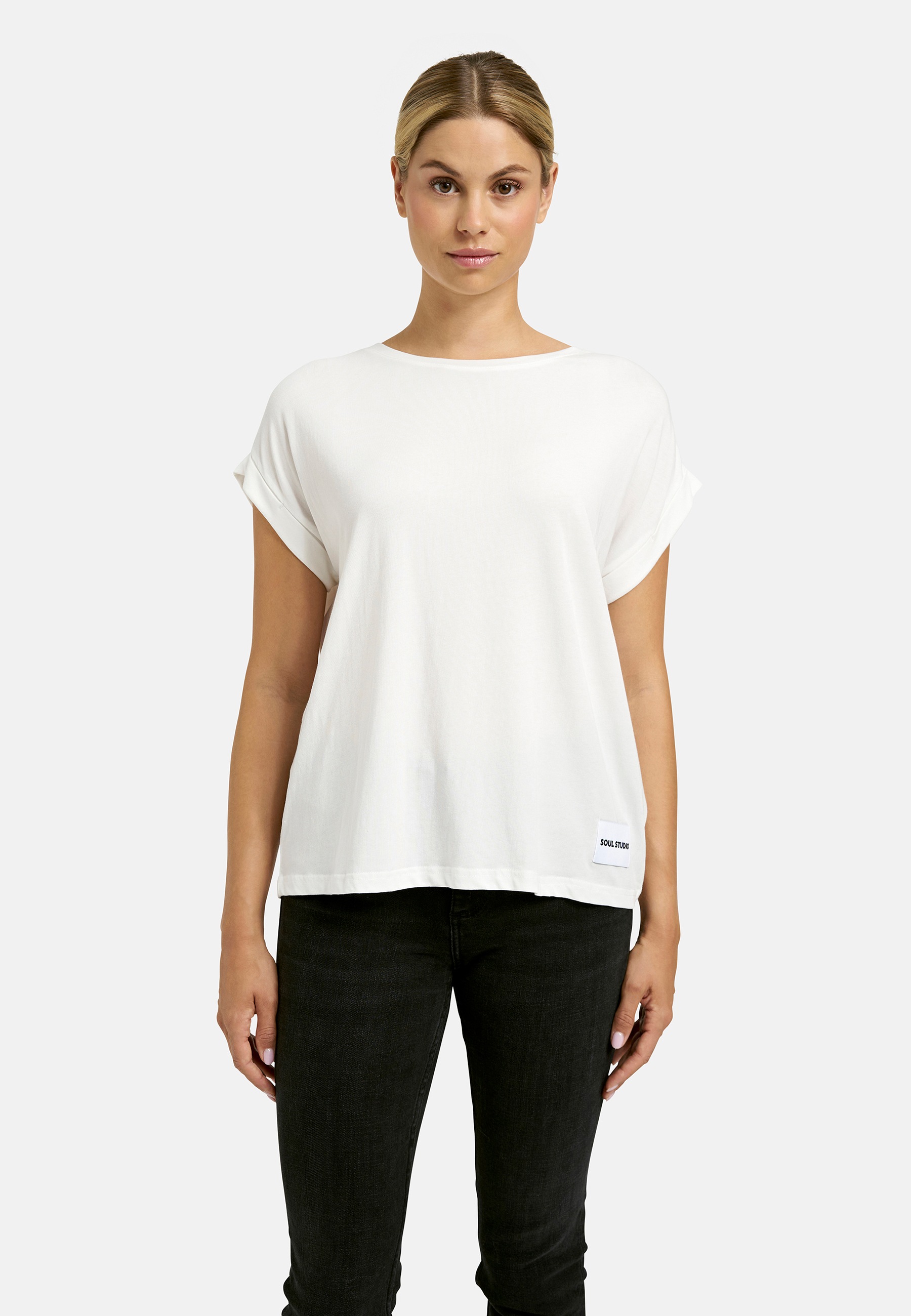 Smith & Soul Rundhalsshirt mit überschnittenen Schultern
