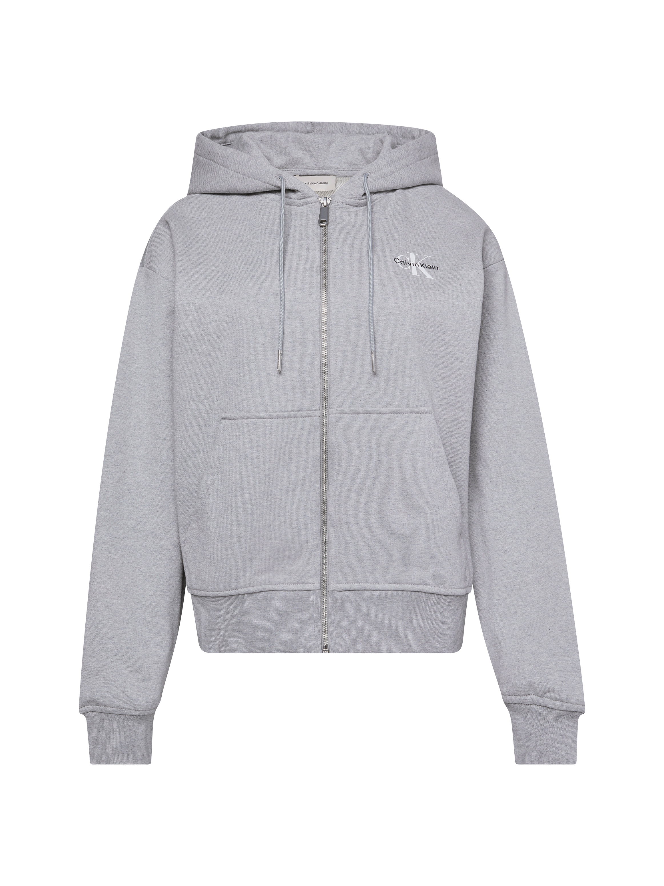 Calvin Klein Jeans Sweatjacke »MNLG FRNCH TRRY FZ B«, Mit Rundhalsausschnitt
