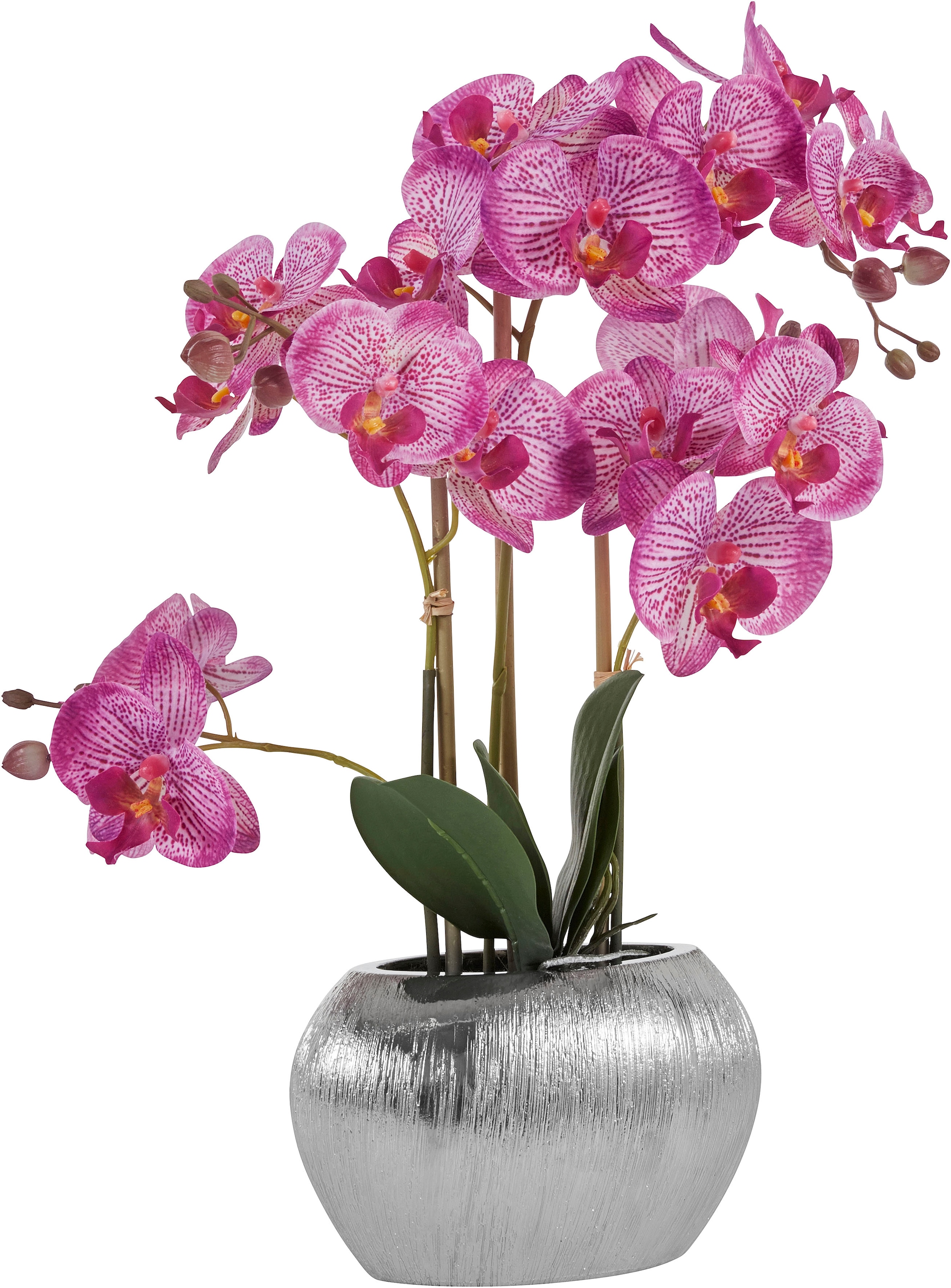 Kunstpflanze »Orchidee«, Kunstorchidee, im Topf