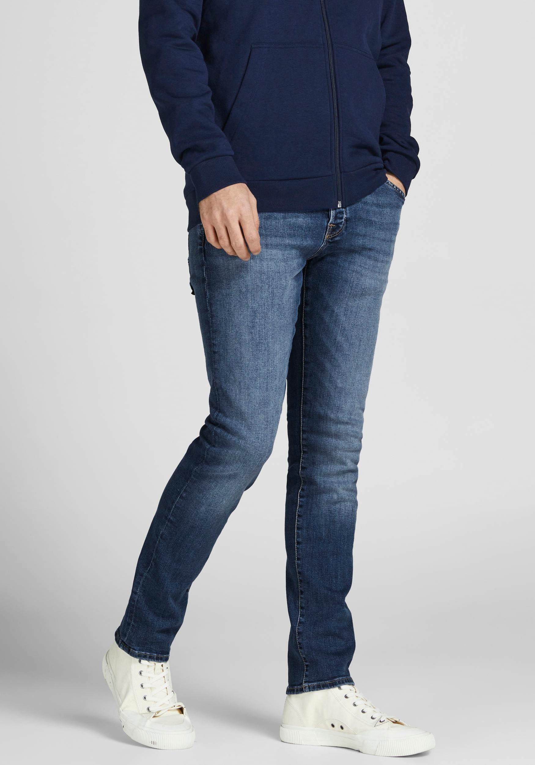 Jack & Jones Slim-fit-Jeans "JJIGLENN – Slim-Fit-Jeans mit niedriger Leibhö günstig online kaufen