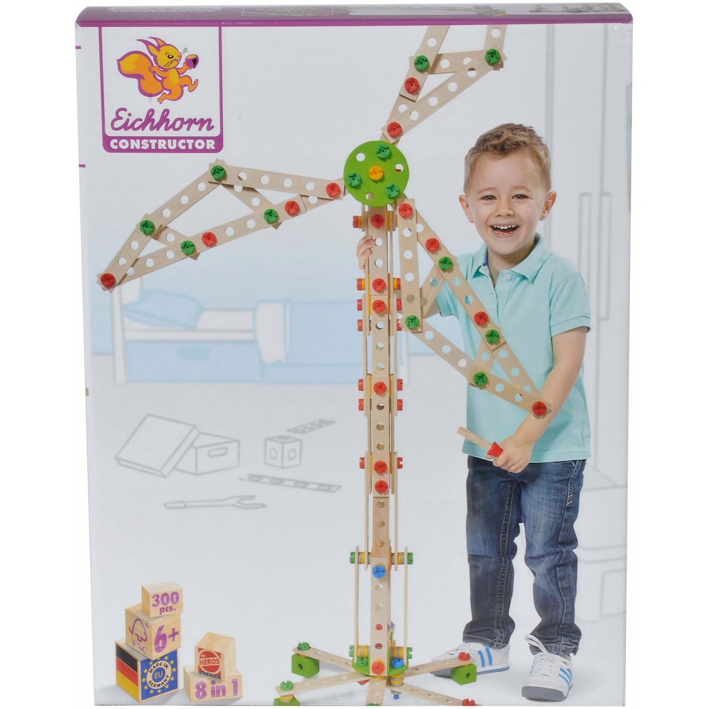 Eichhorn Konstruktionsspielsteine »Constructor Windrad 300tlg.«, (300 St.)