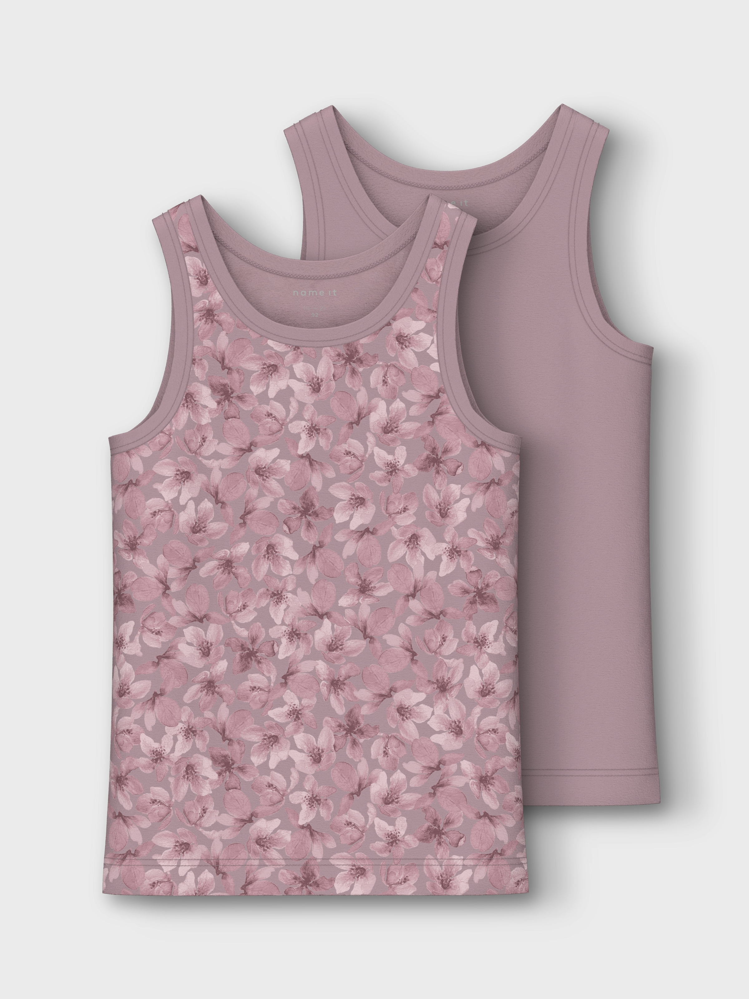 Name It Unterhemd »NMFTANK TOP 2P MAUVE FLOWER NOOS«, (Packung, 2 St.)