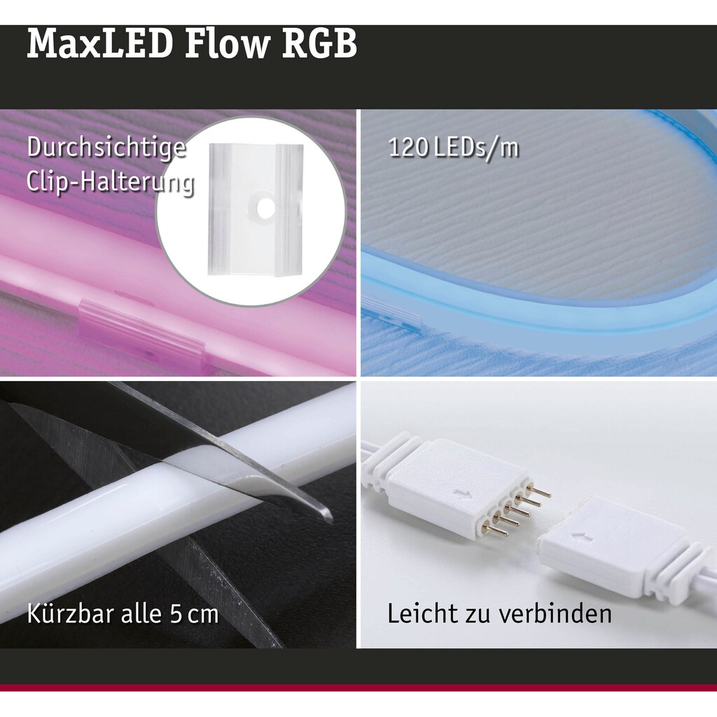 Paulmann LED-Streifen »MaxLED Flow Basisset 1,5m RGB 13,5W«