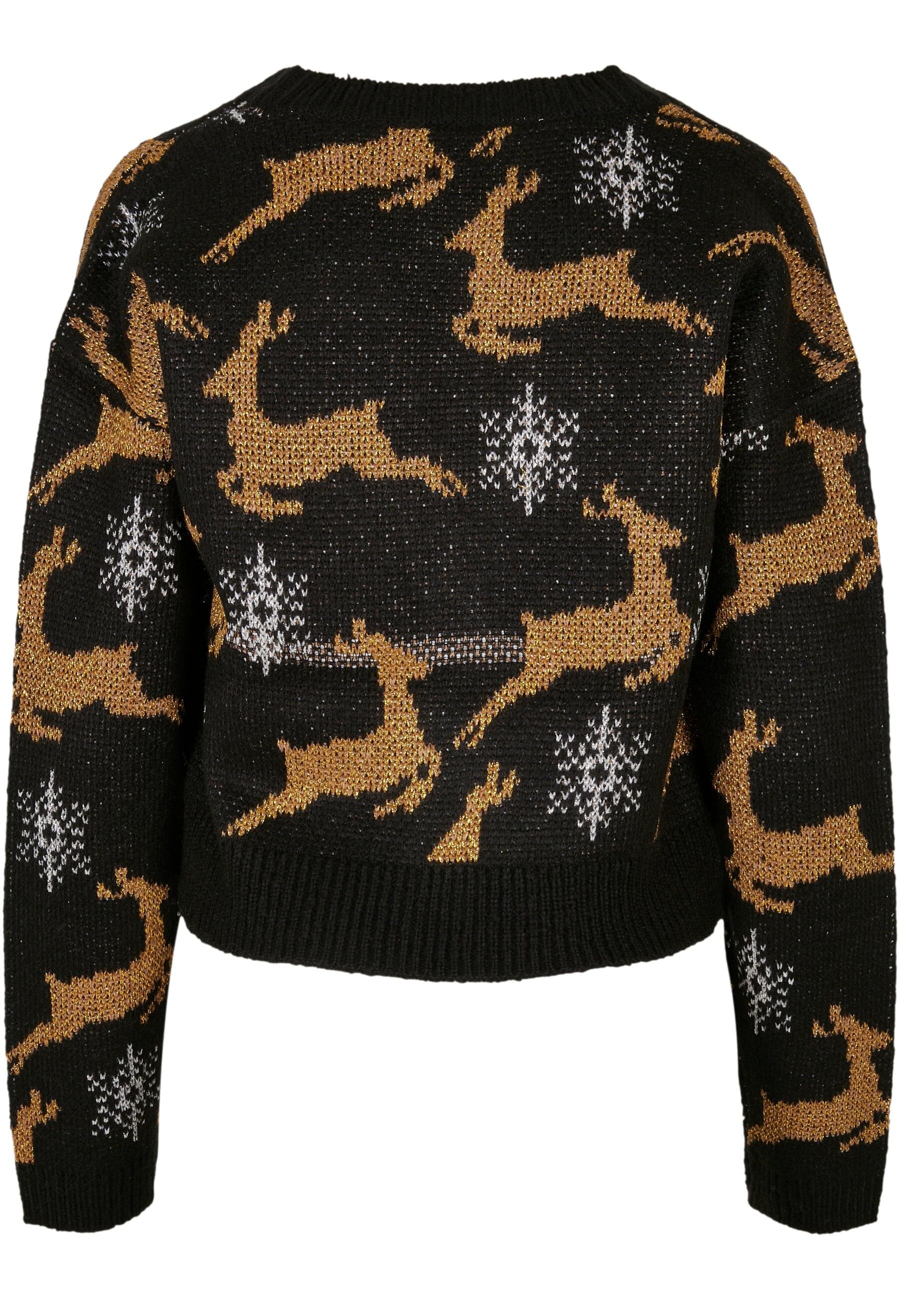 URBAN CLASSICS Cardigan »Urban Classics Damen Ladies Short Oversized Christmas Cardigan«
