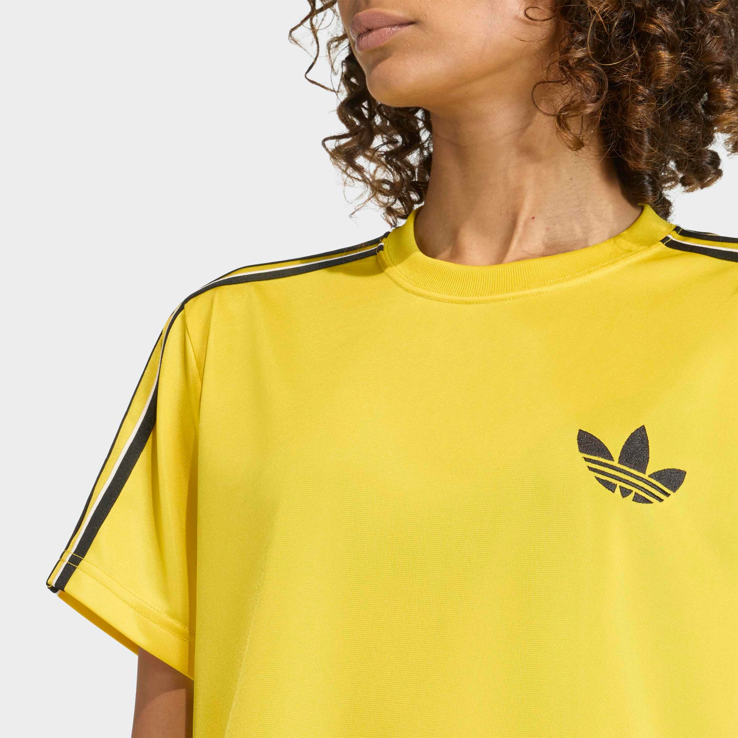 Adidas Originals T-shirt à Manches Courtes Firebird Eqt Yellow / Black / Off White 2XL Femme 2