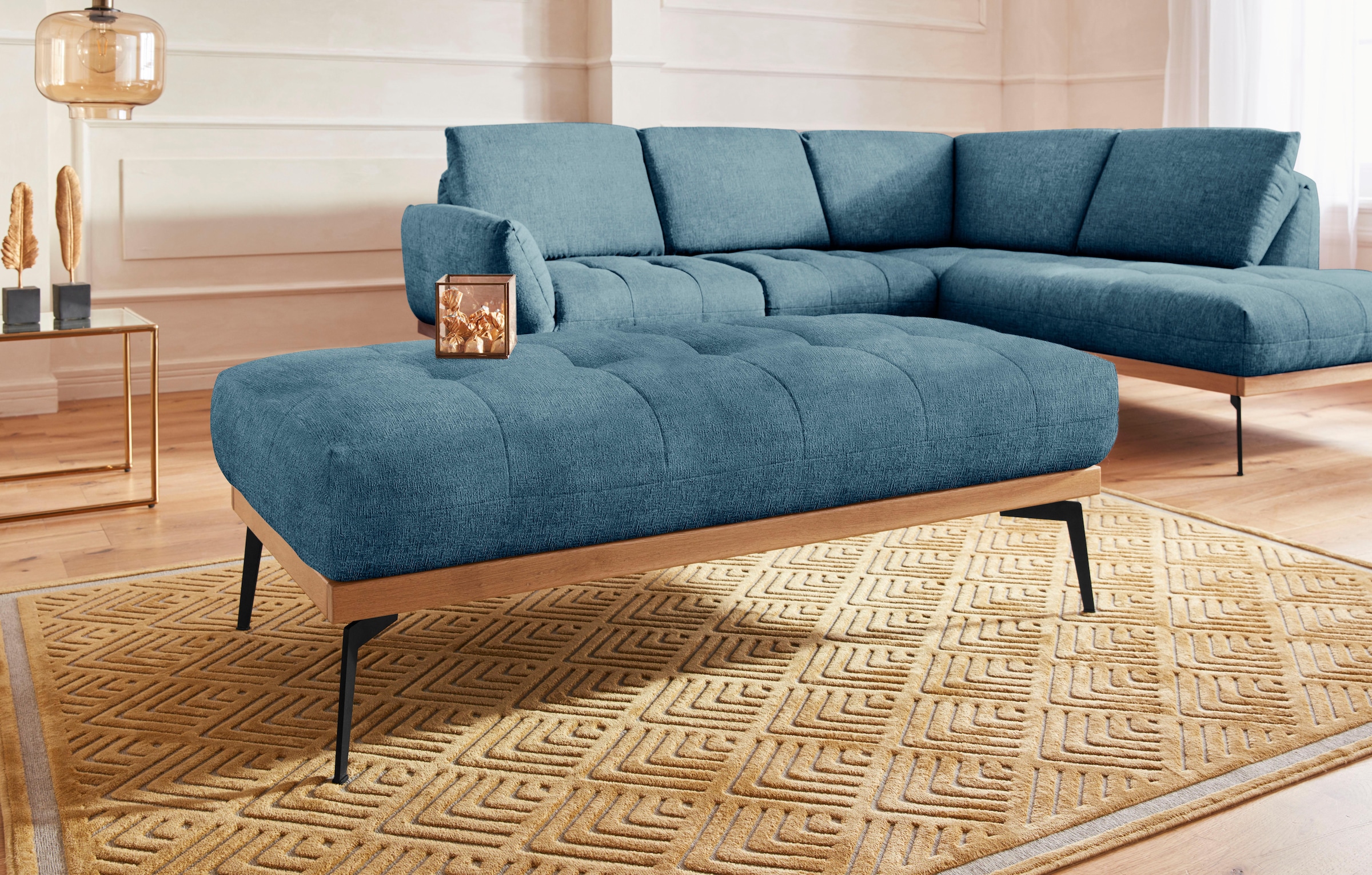 Guido Maria Kretschmer Home&Living Hocker "Palíc, moderner Polsterhocker" günstig online kaufen