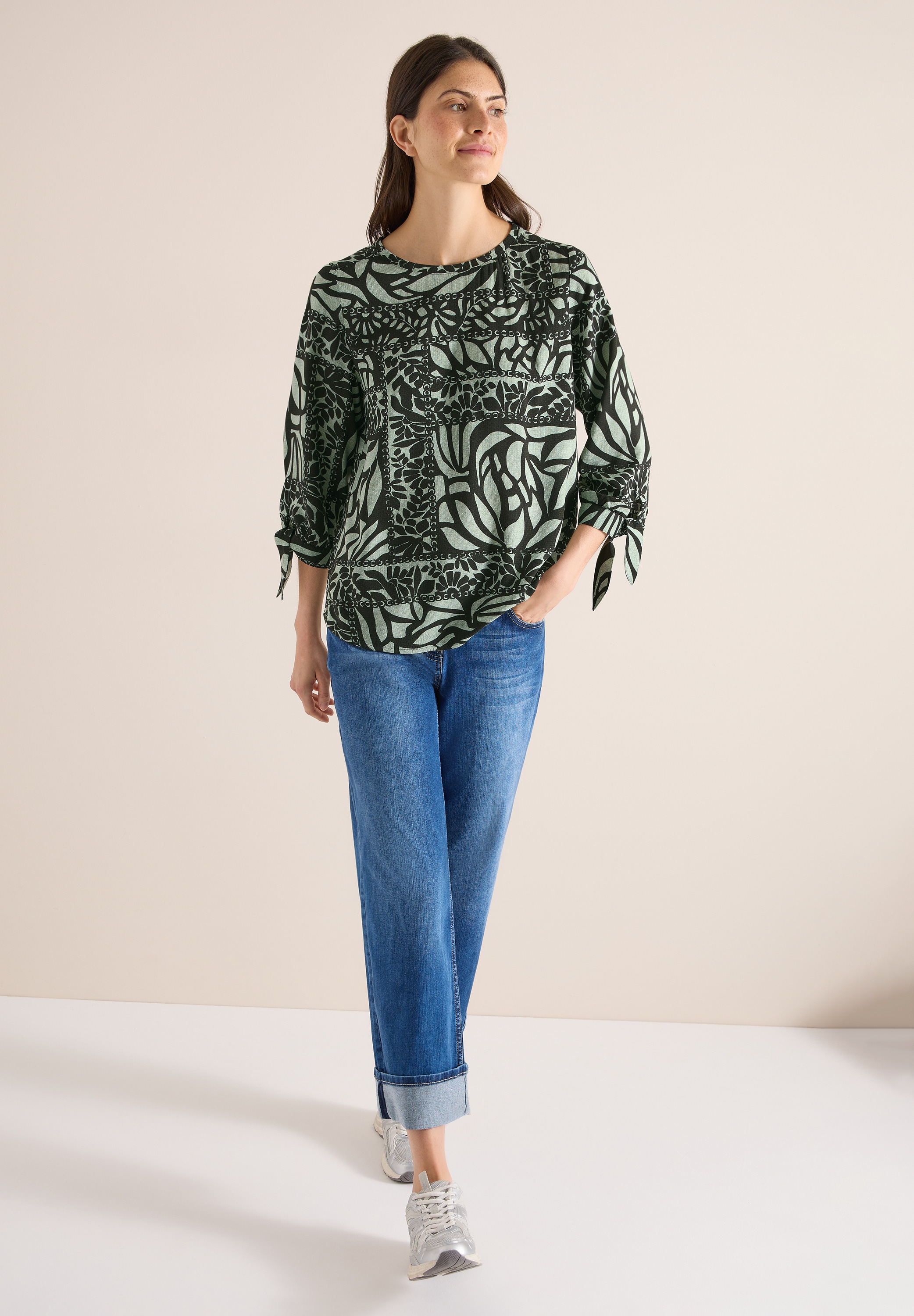 Cecil Klassische Bluse mit 3/4 Ärmeln