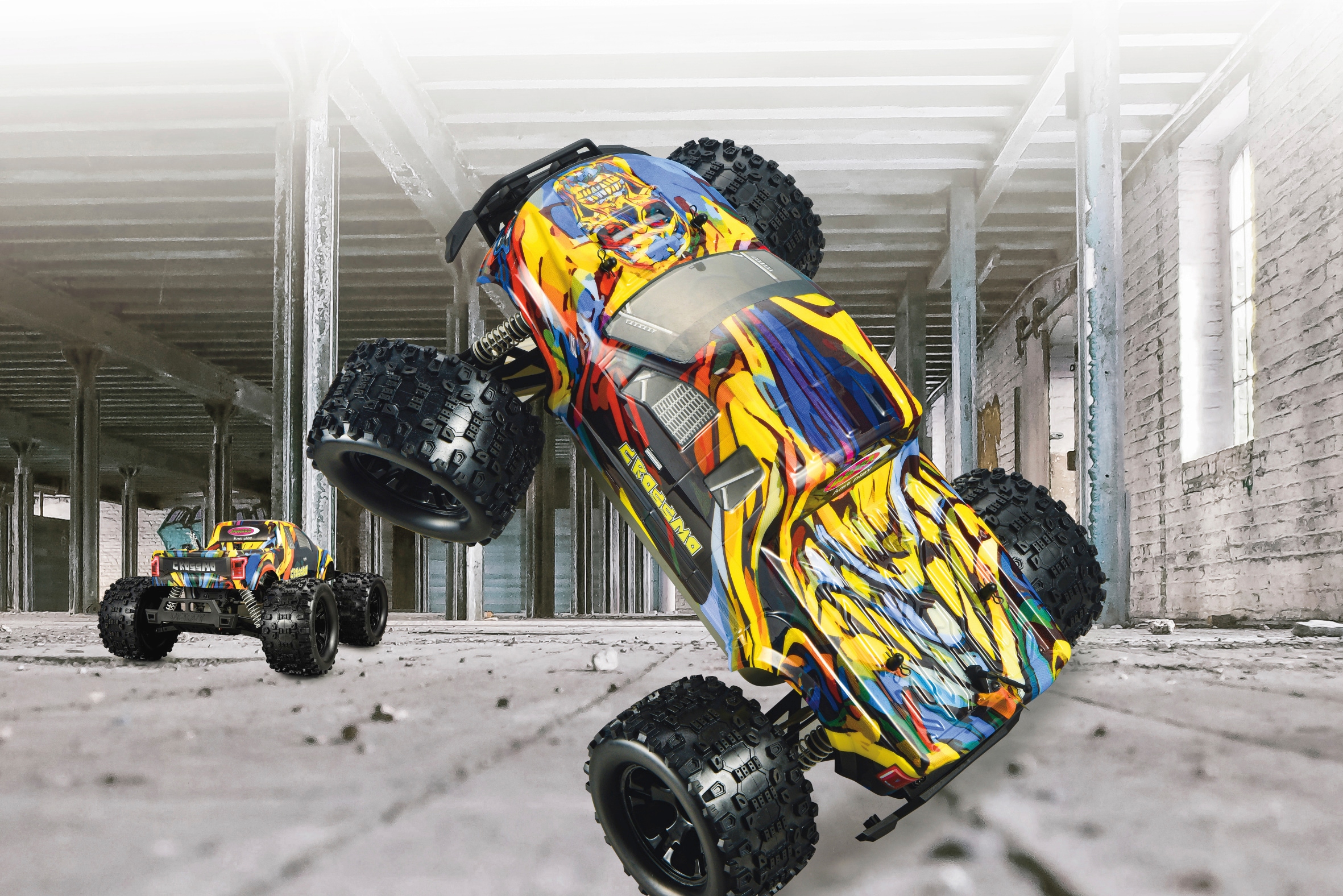 Jamara RC-Monstertruck »Crossmo Monstertruck 4WD«, 1:10, 2,4 GHz