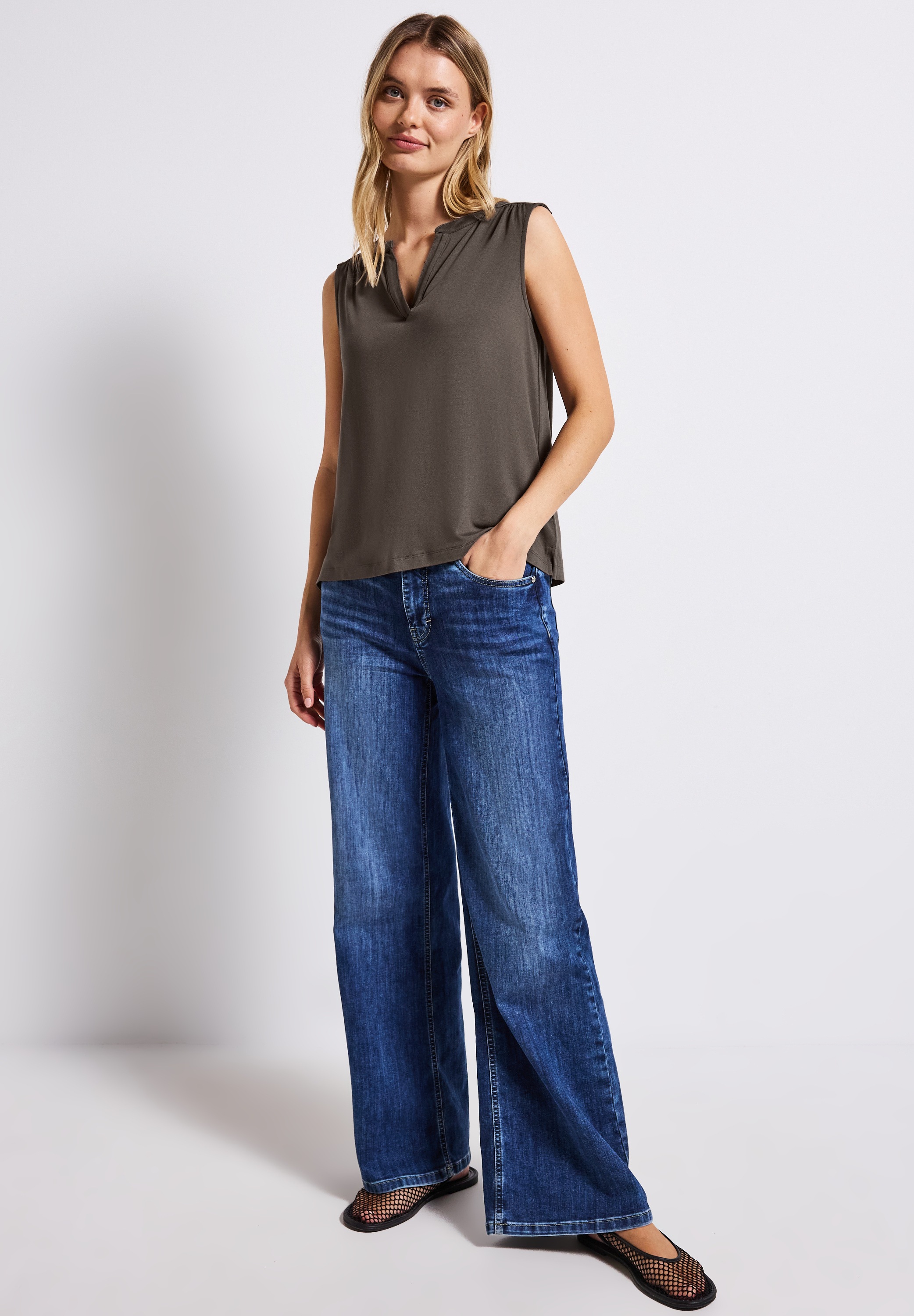 STREET ONE Shirttop, aus softer Viskose