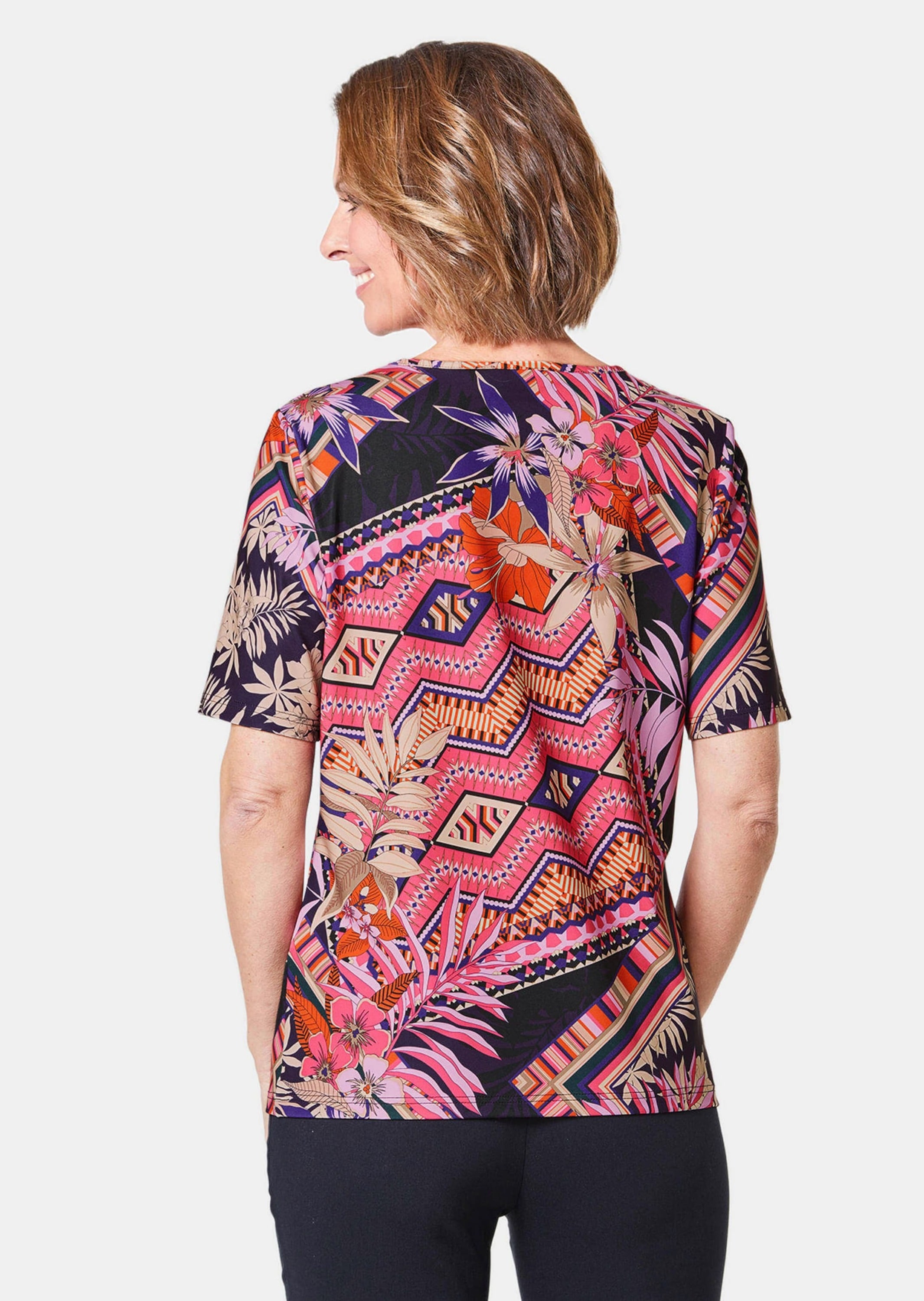 GOLDNER Print-Shirt »Stretchbequemes Shirt mit extravagantem Druck«