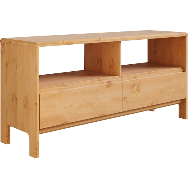 bestellen Massivholz, Home Fächer 2 und offenen Schublade »Luven«, affaire | 114 cm, BAUR 2 Breite TV-Schrank