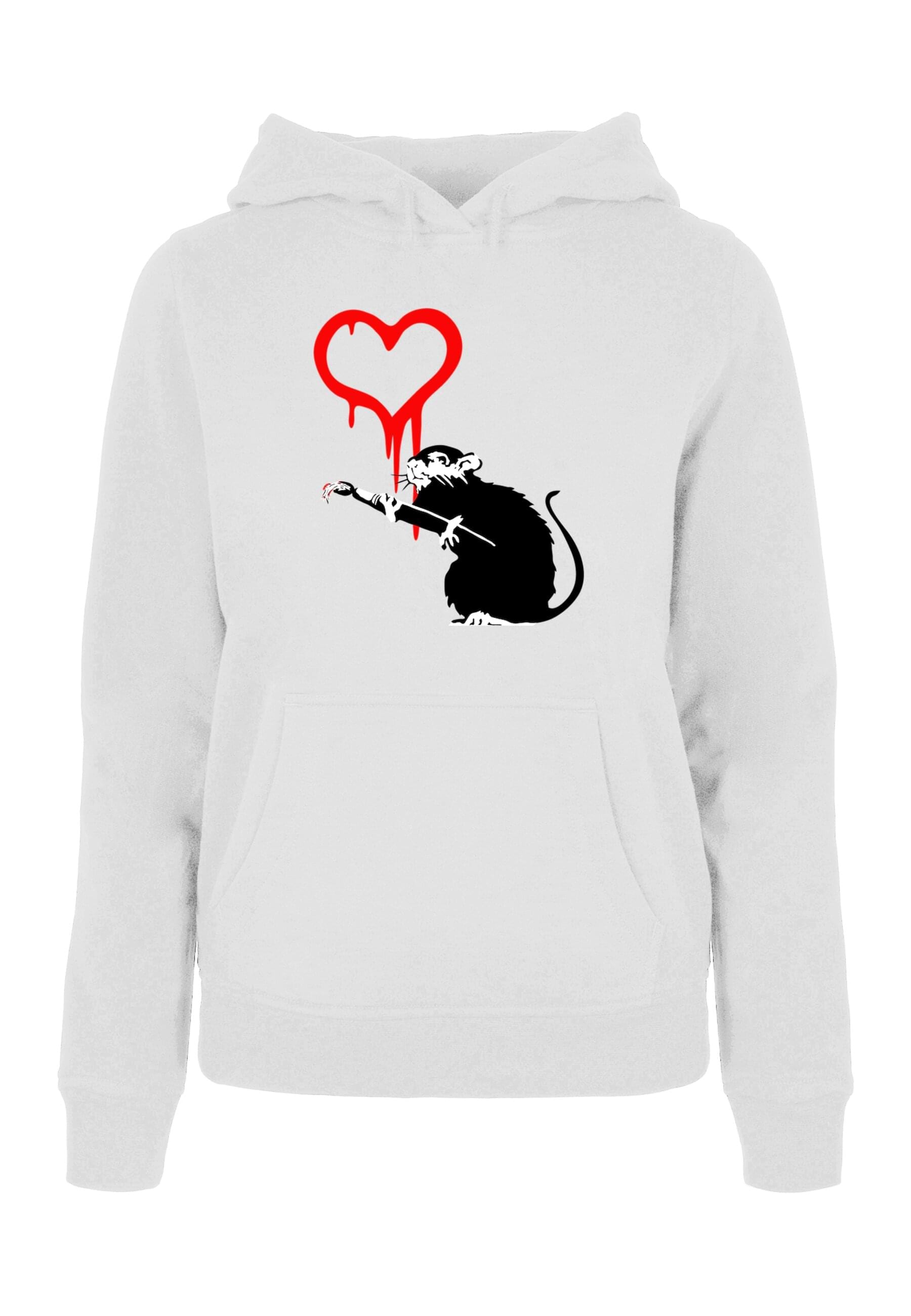 Merchcode Kapuzenpullover "Merchcode Damen Ladies Love Rat Hoody" günstig online kaufen