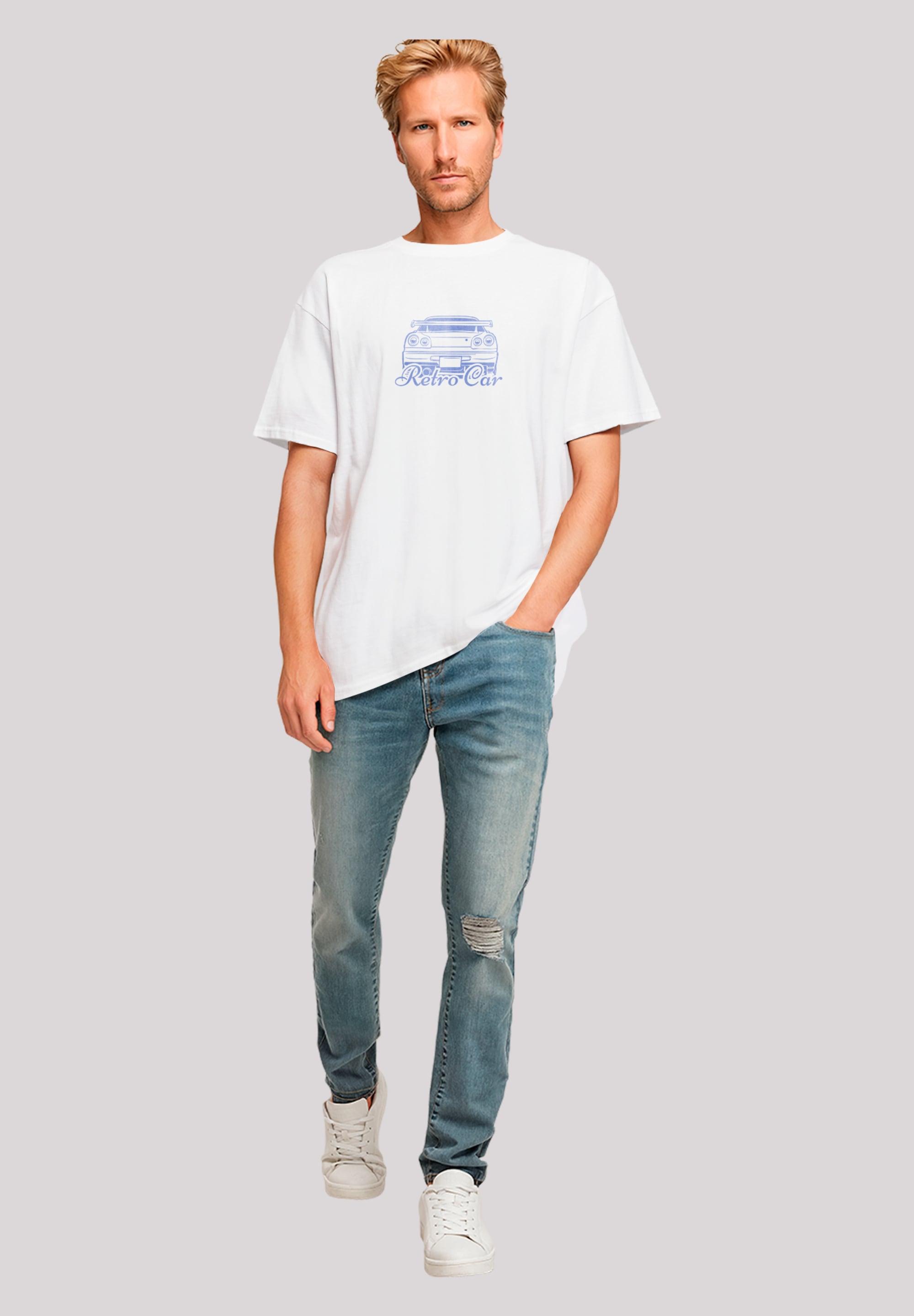 F4NT4STIC T-Shirt »Retro Car Oversize Japanese Streetstyle«, Japan Streetwear Styles