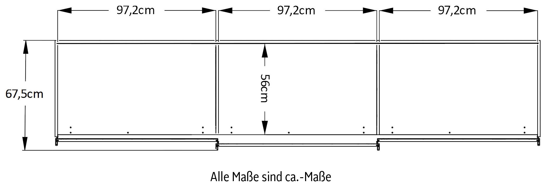 STAUD Schwebetürenschrank »Includo, Made in Germany« Mit vier verschiedenen Ausstattungsvarianten