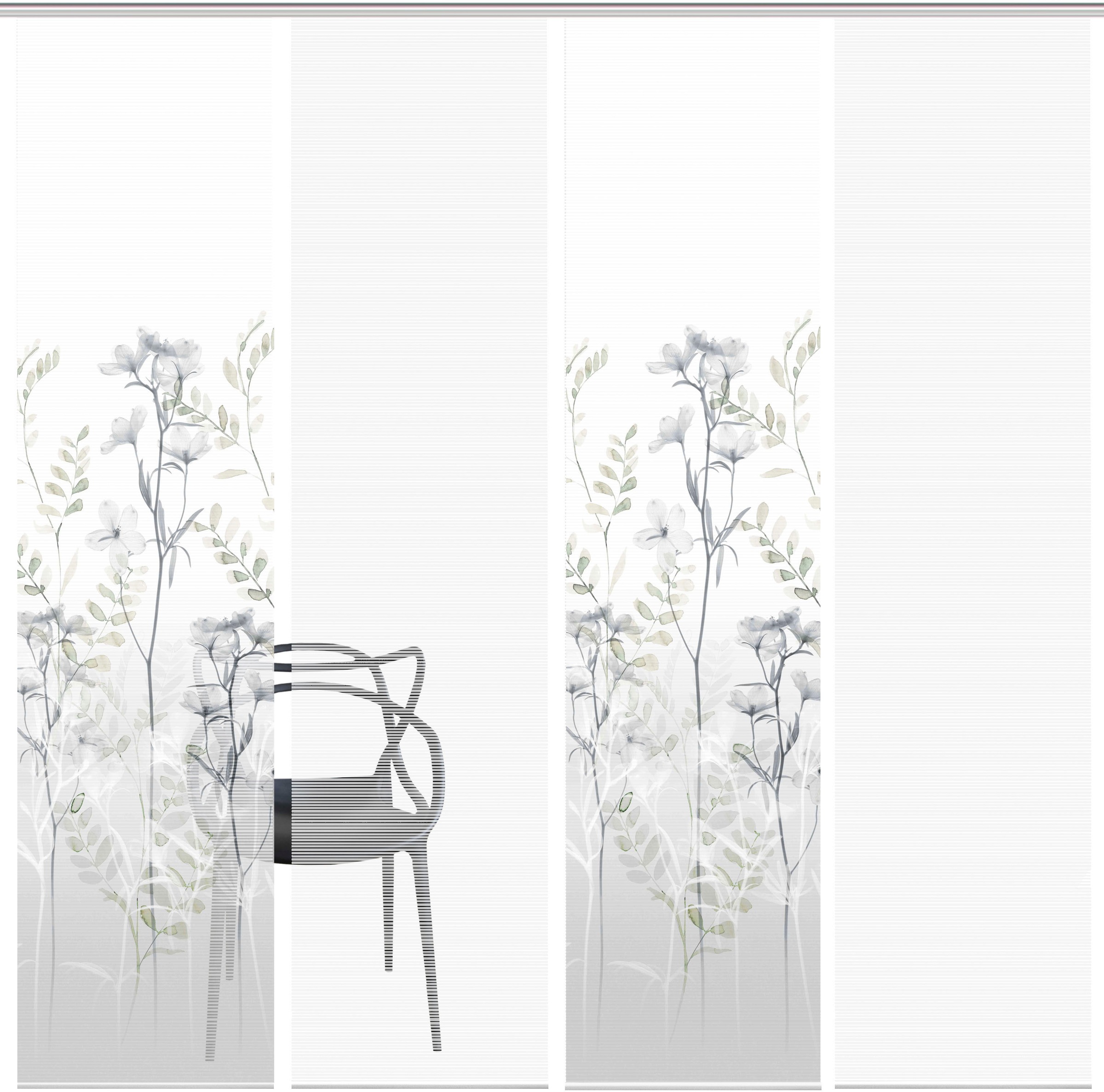 Vision S Schiebegardine "HELVIN 4er SET" Paneelwagen 4 Stk. tlg. Schiebevor günstig online kaufen